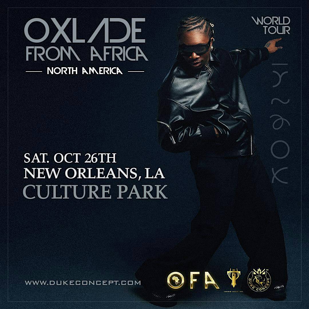 Oxlade Live in New Orleans – New Orleans, LA