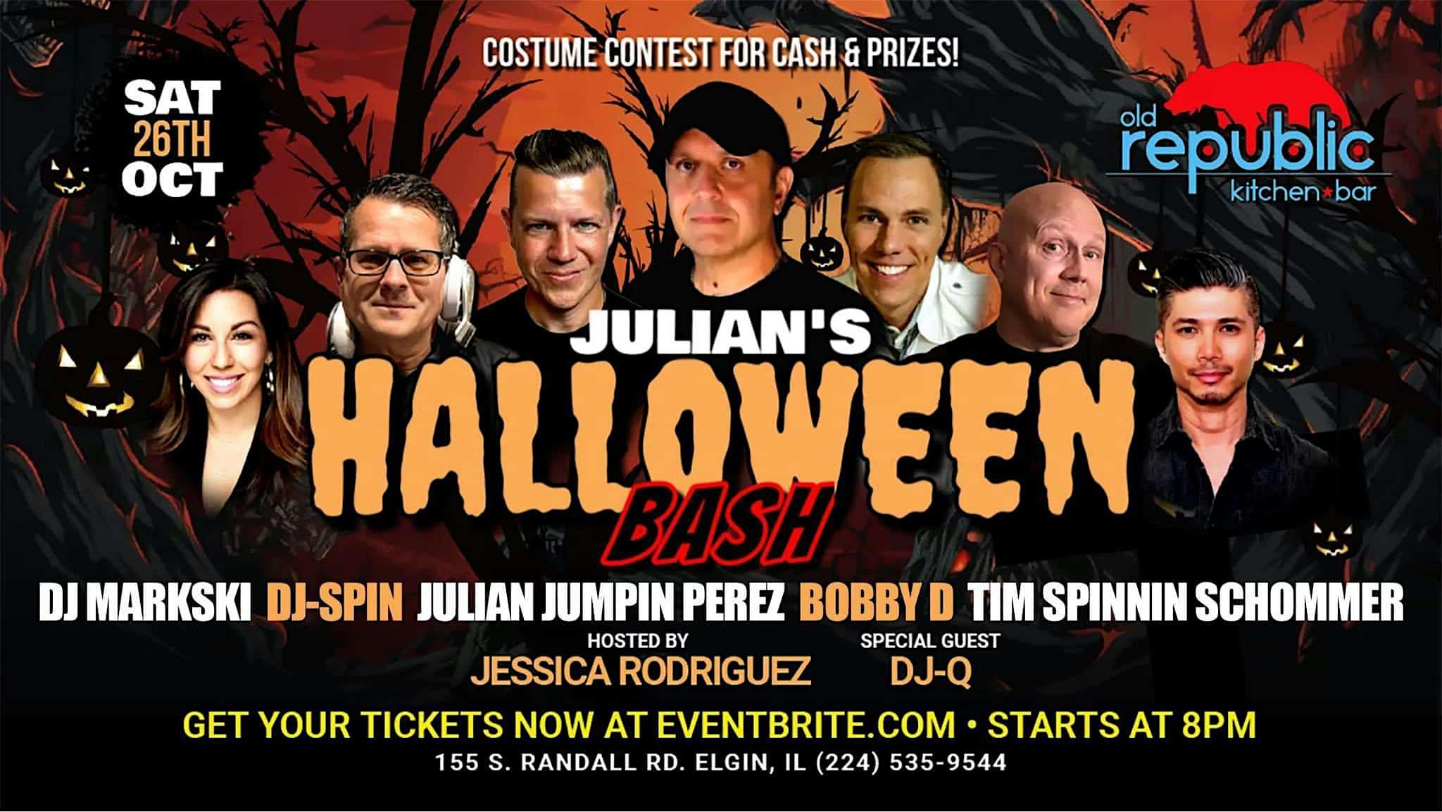 Julian’s Halloween Bash at OLD REPUBLIC – Elgin, IL