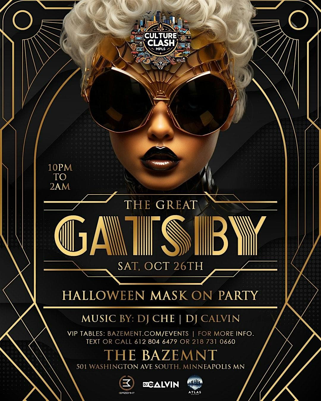 Culture Clash Halloween | Great Gatsby Experience – Minneapolis, MN