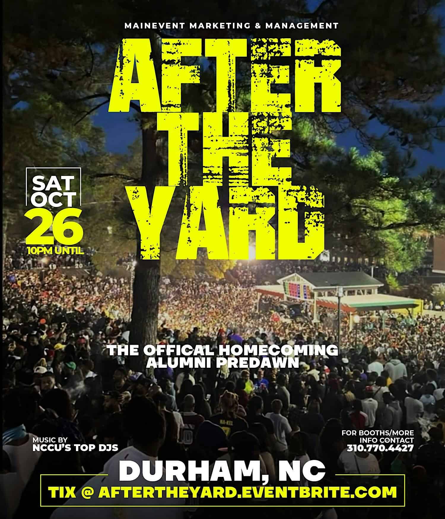 AFTER THE YARD || THE ALUMNI HOMECOMING PREDAWN [ALUMNI] – Durham, NC