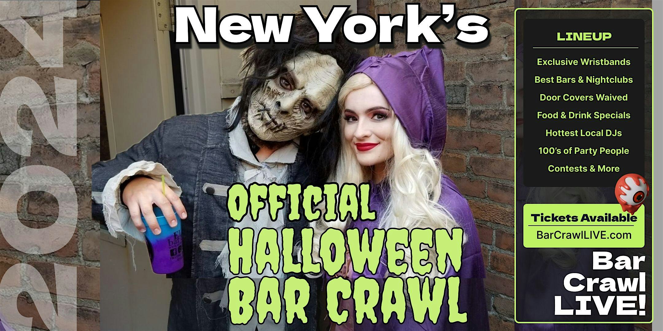 2024 Official Halloween Bar Crawl New York Bar Crawl LIVE 2 Dates – New York, NY