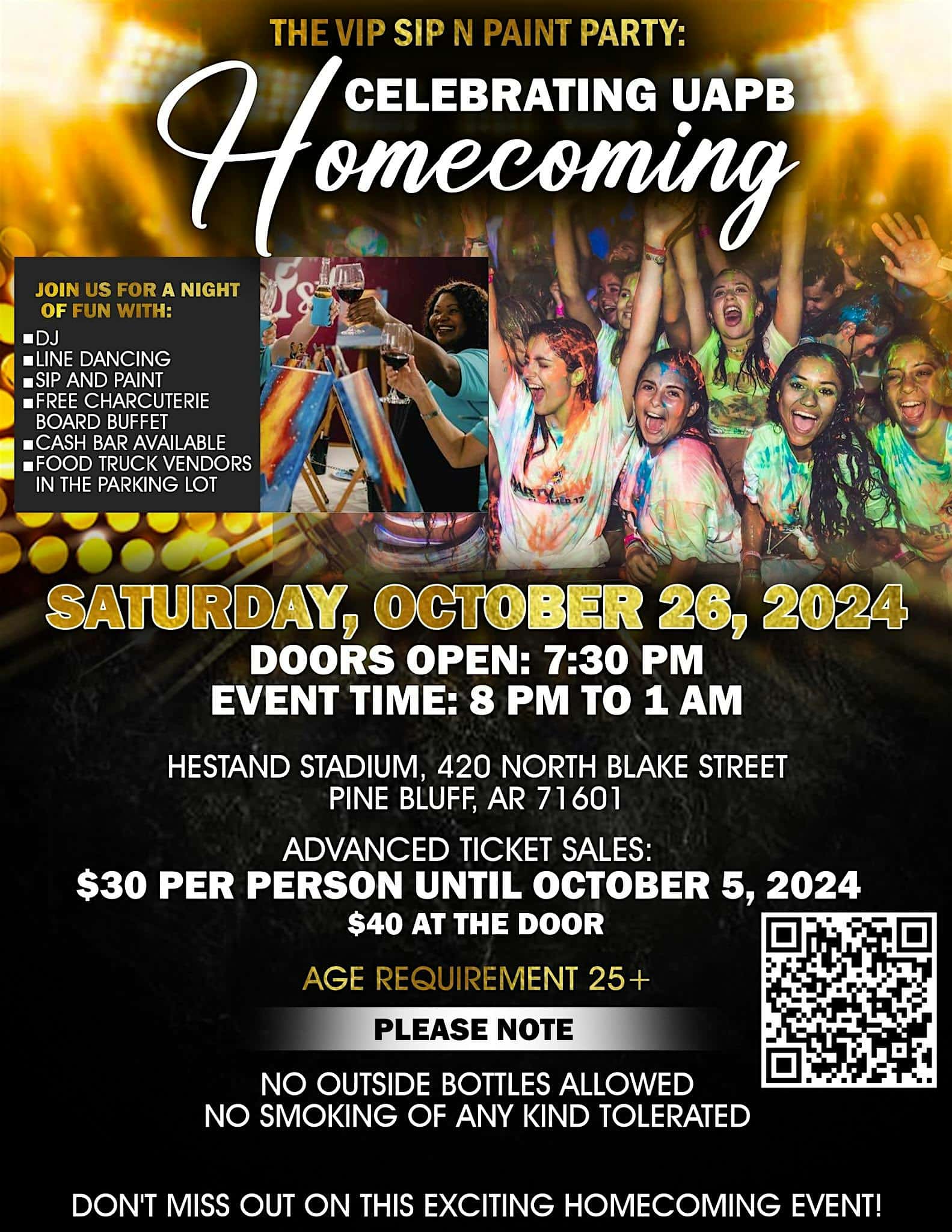 The VIP Sip and Paint PARTY Celebrating UAPB Homecoming 2024 – Pine Bluff, AR