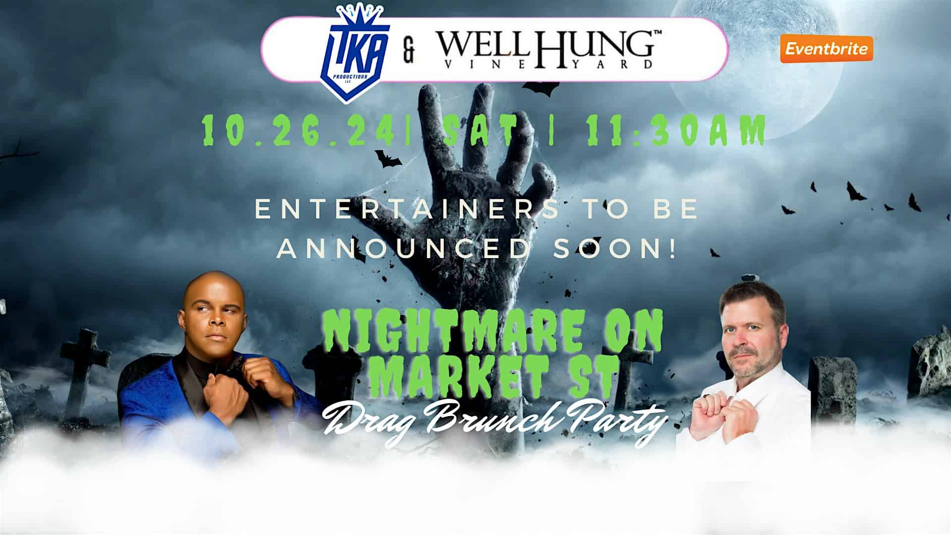 Well Hung Vineyard’s Nightmare On Market Street Halloween Drag Brunch Party – Charleston, SC