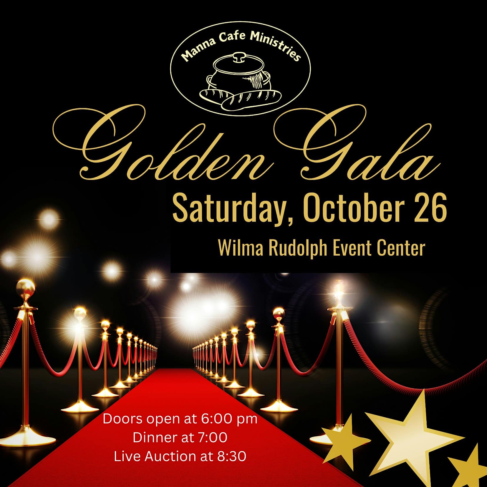 Manna Cafe’s Golden Gala – Clarksville, TN