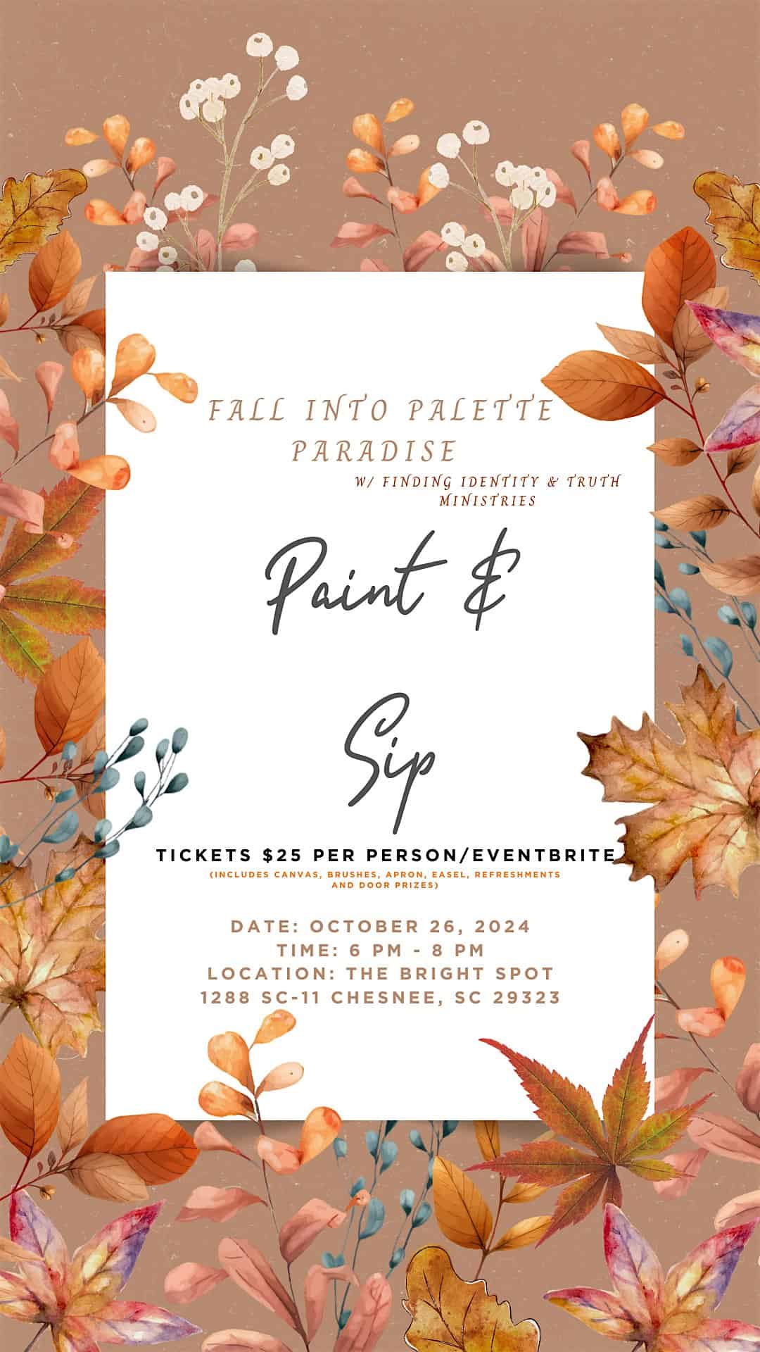 Fall in Palette Paradise – Chesnee, SC