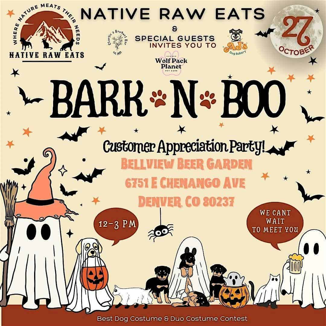 Native Raw Eats’ Bark – N – Boo Bash – Denver, CO