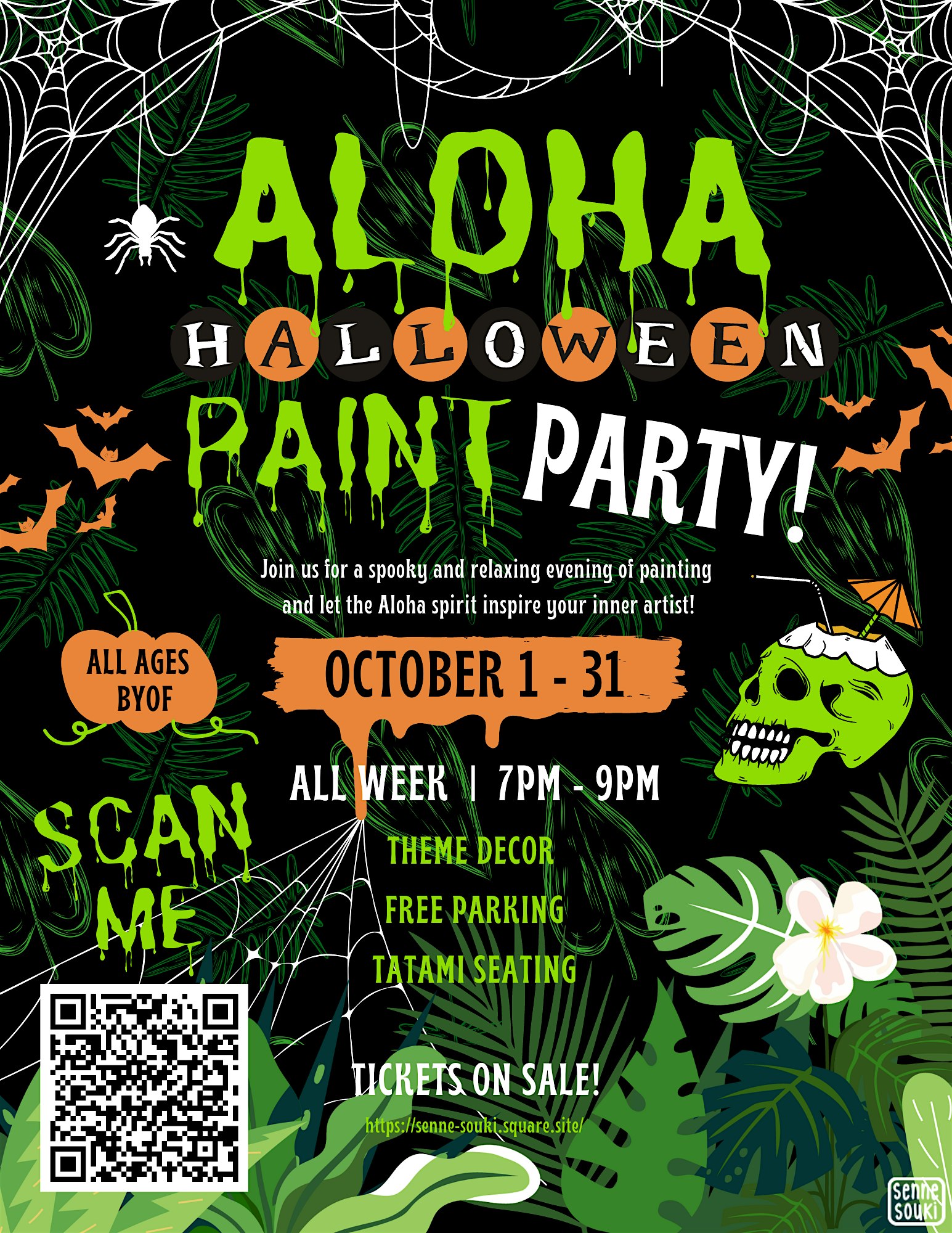 Aloha Halloween Paint Party – Honolulu, HI