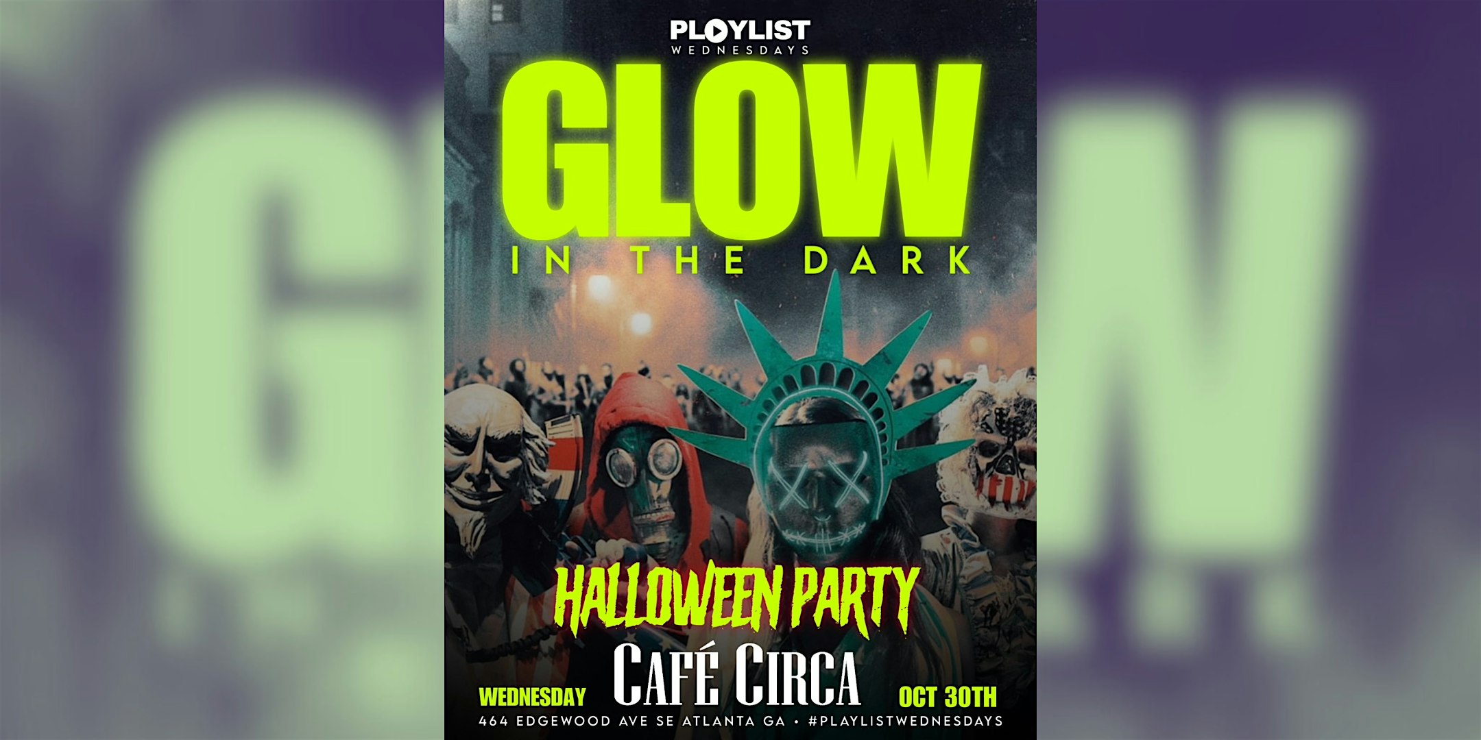 GLOW IN THE DARK HALLOWEEN ROOFTOP PARTY – Atlanta, GA