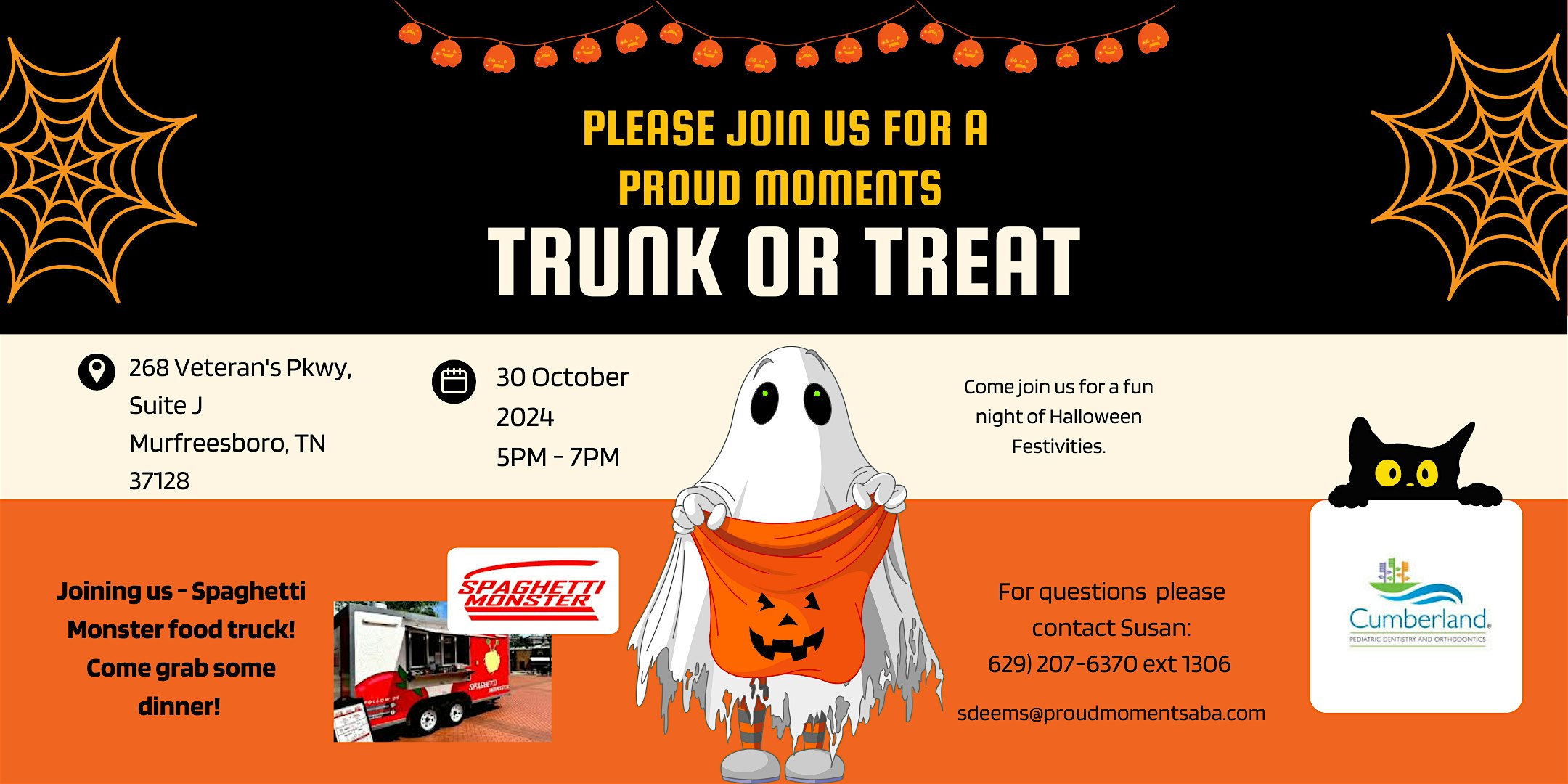 Proud Moments Trunk or Treat – An Autism Family-Friendly Halloween Event – Murfreesboro, TN