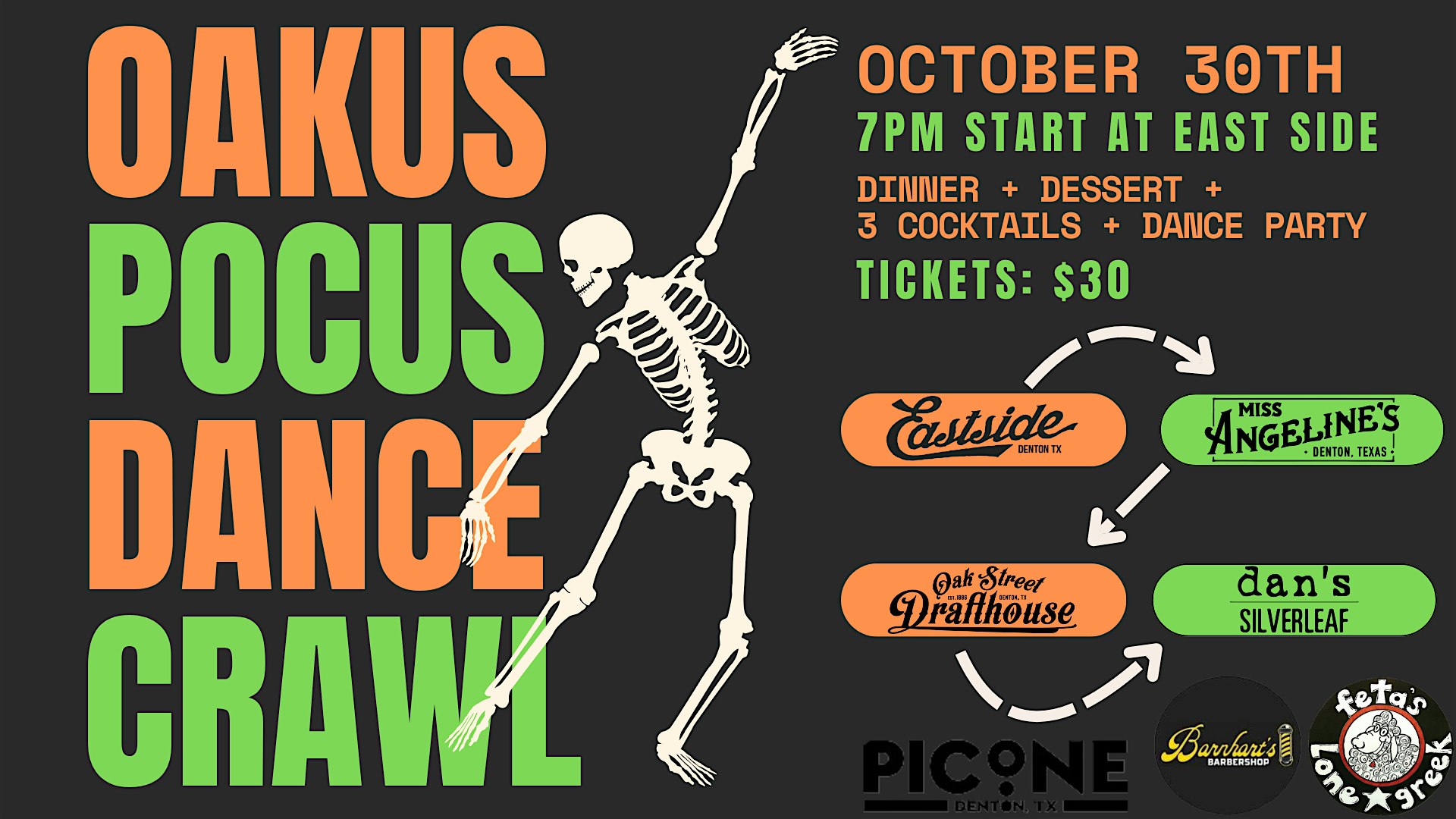 Oakus Pocus Halloween Crawl – Denton, TX