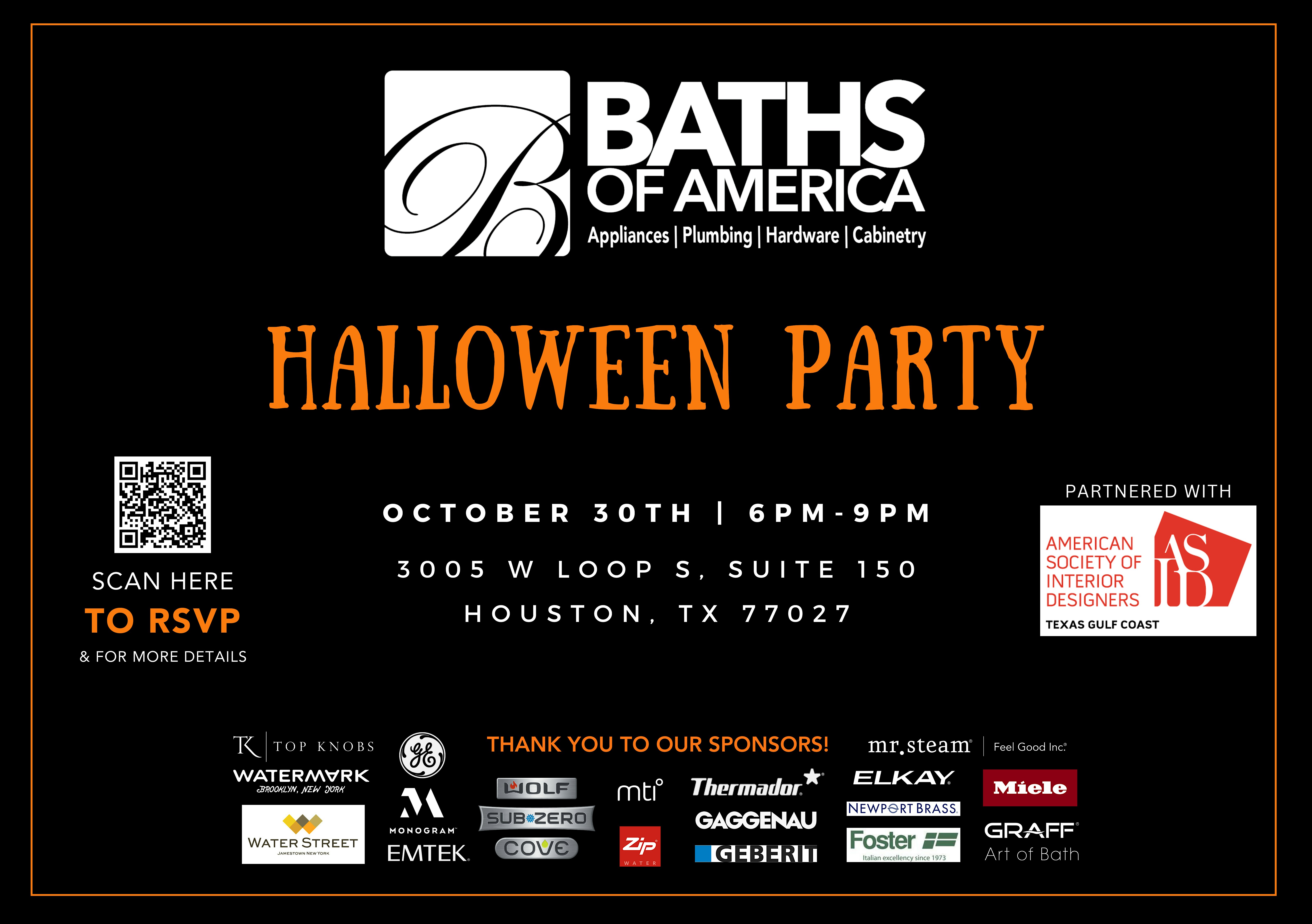 Baths of America Halloween Party – Houston, TX