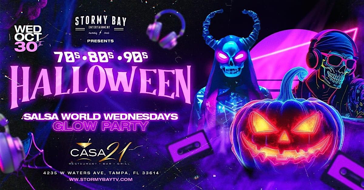 Salsa World Wednesdays HALLOWEEN Glow Party! – Tampa, FL