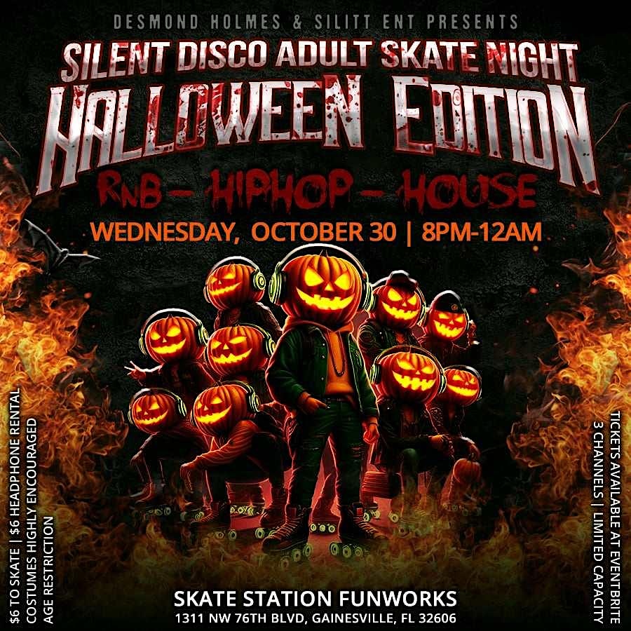 Silent Disco Adult Skate Night:Halloween Edition – Gainesville, FL