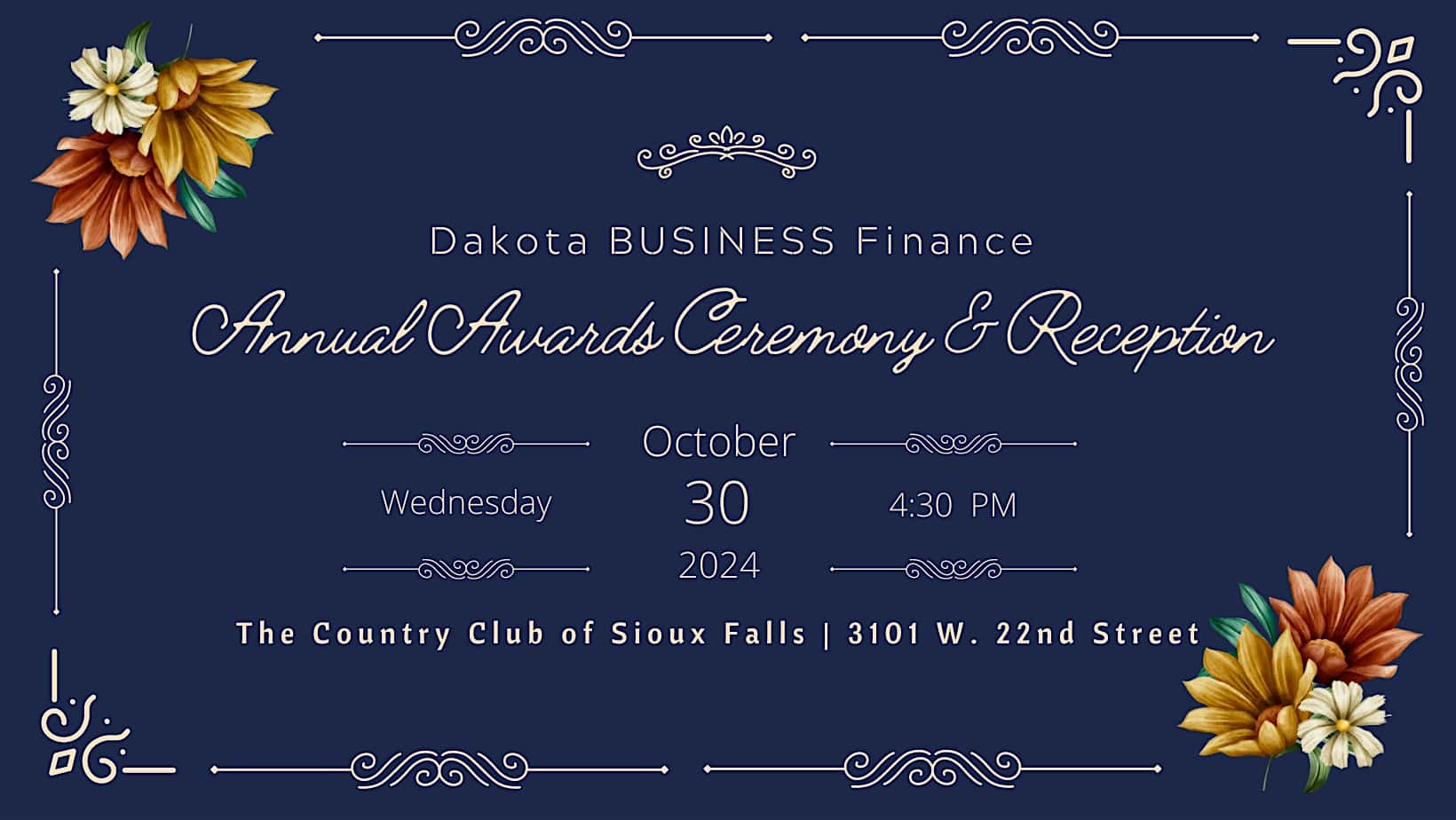 Dakota BUSINESS Finance Annual Awards Ceremony & Reception – Sioux Falls, SD