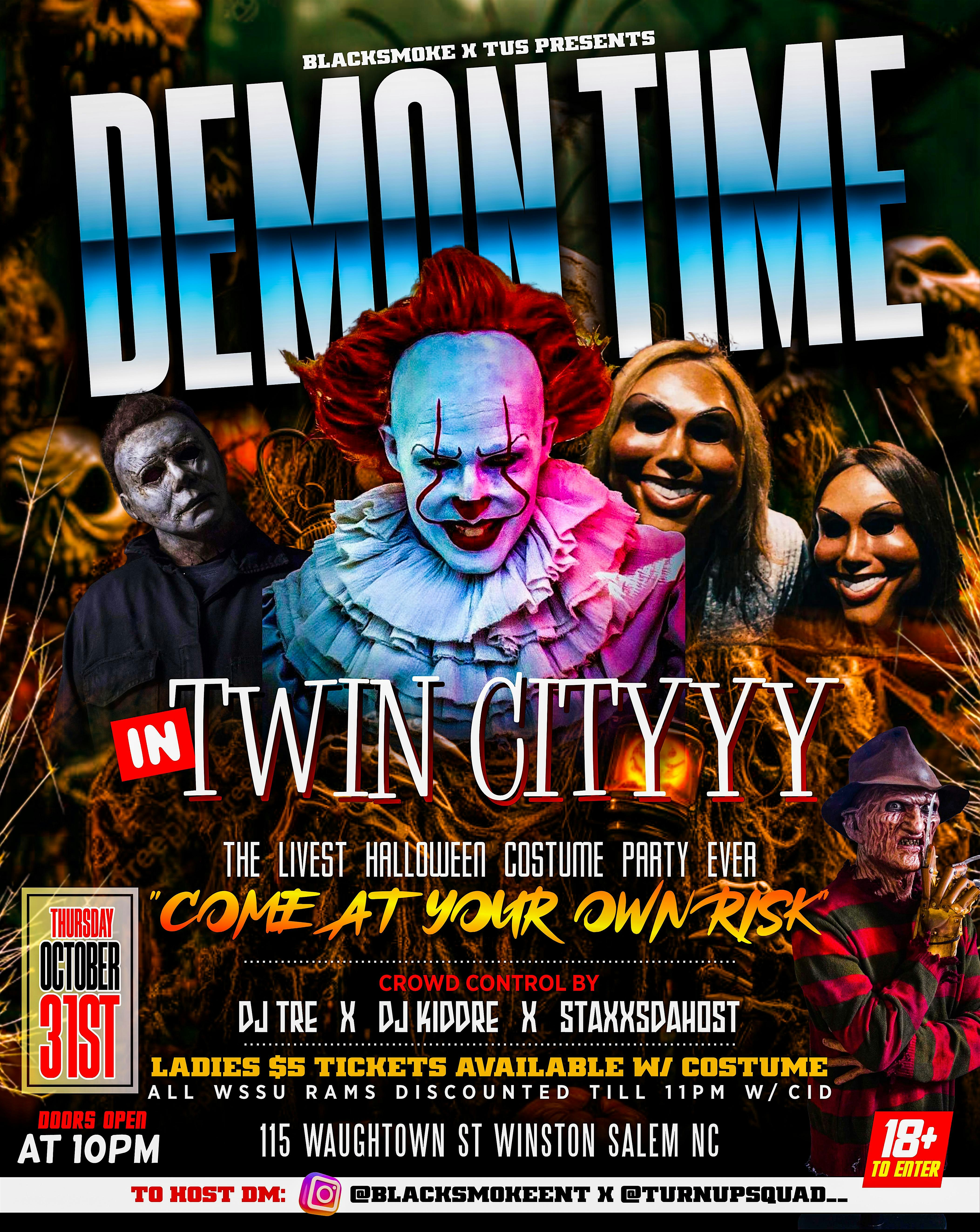 THE RAMILY XPERIENCE PRESENTS | DEMON TIME IN TWIN CITY HALLOWEEN PARTY – Winston-Salem, NC