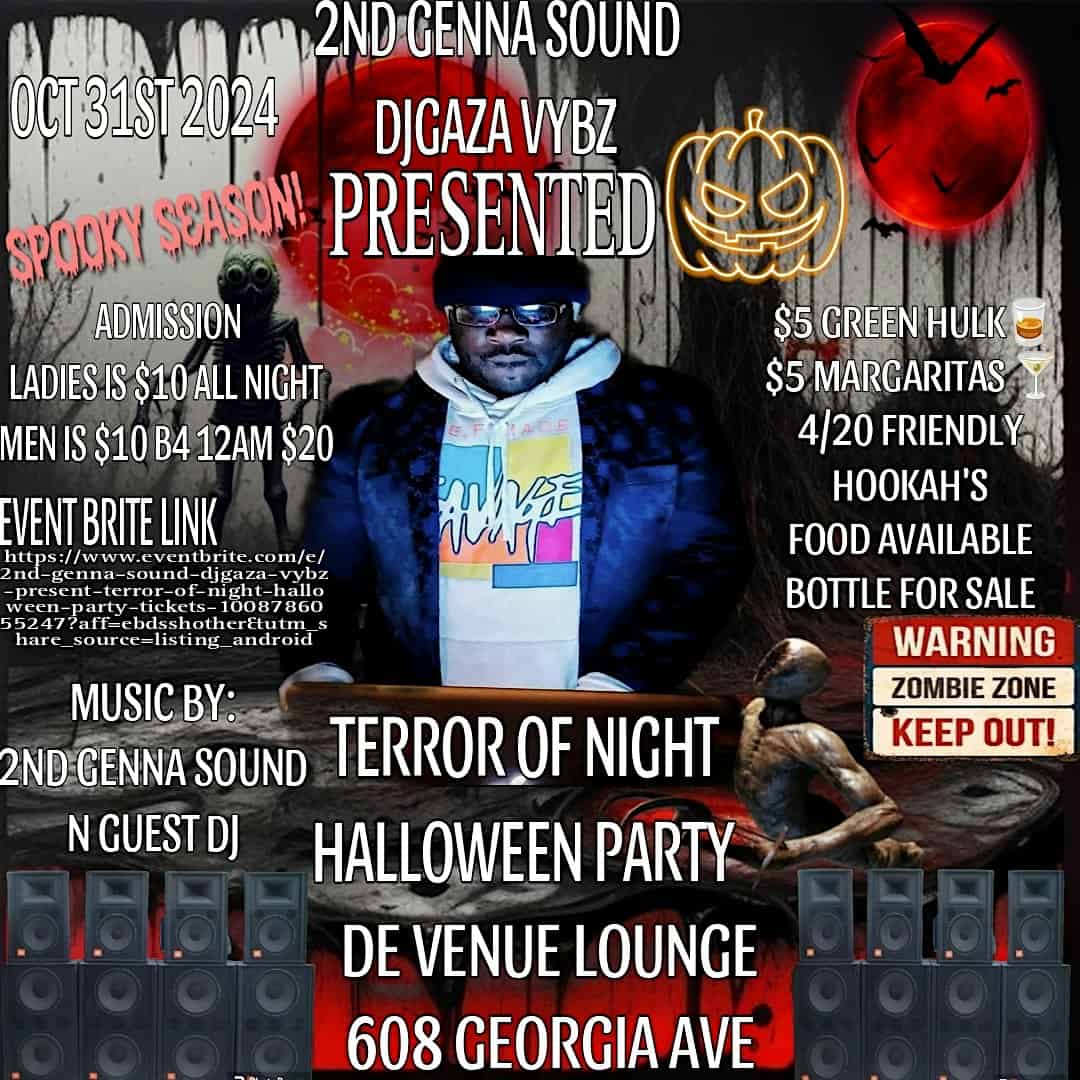 DJGAZA VYBZ & LOSO & TAYE & NEEZY PRESENT TERROR OF NIGHT HALLOWEEN PARTY – Brooklyn, NY