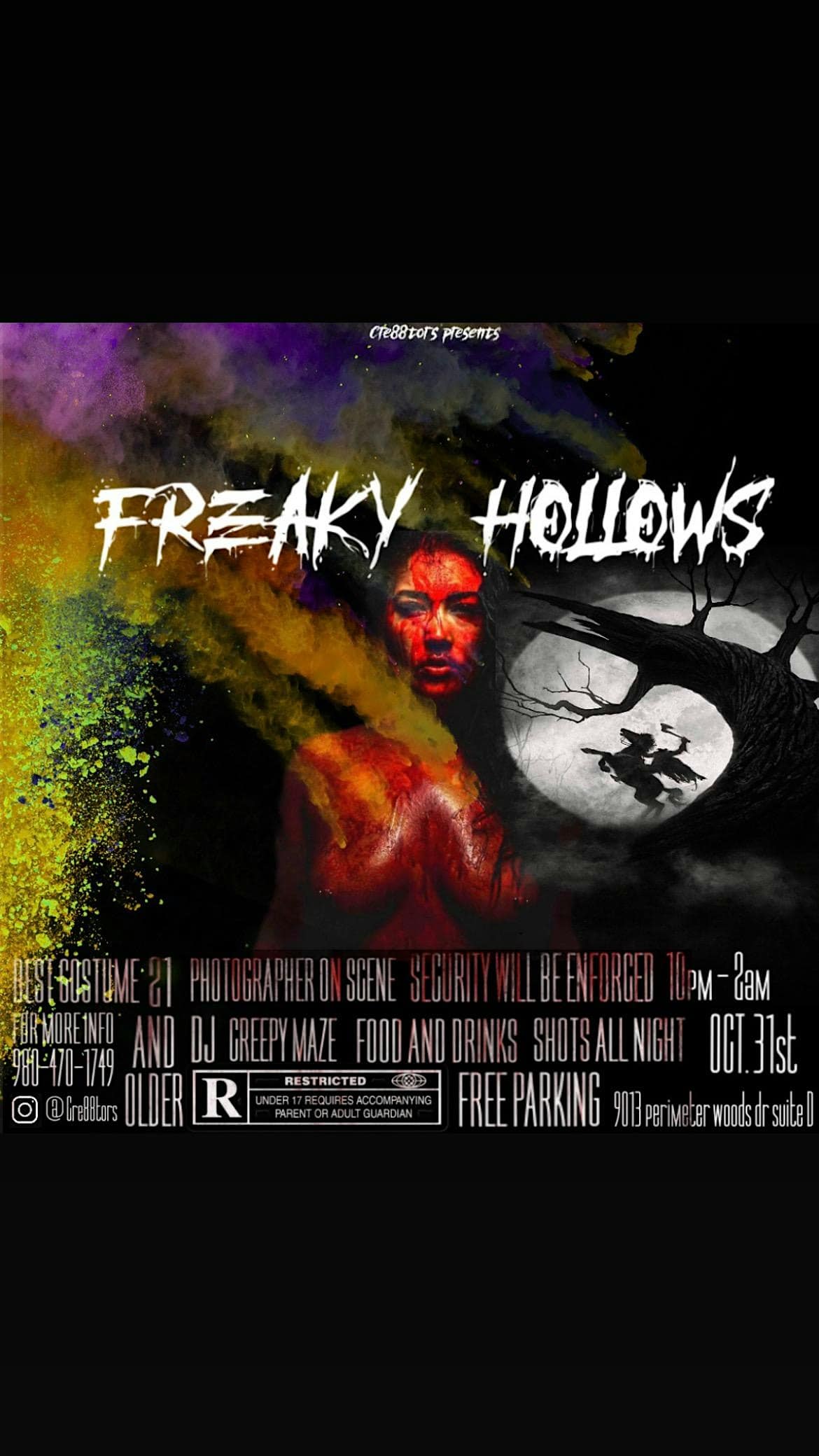 FREAKY HOLLOWS presented by Cre88tors – Charlotte, NC