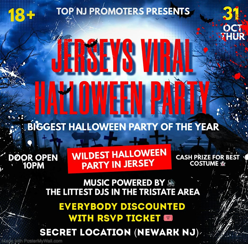 Jerseys Viral Halloween Party – Newark, NJ