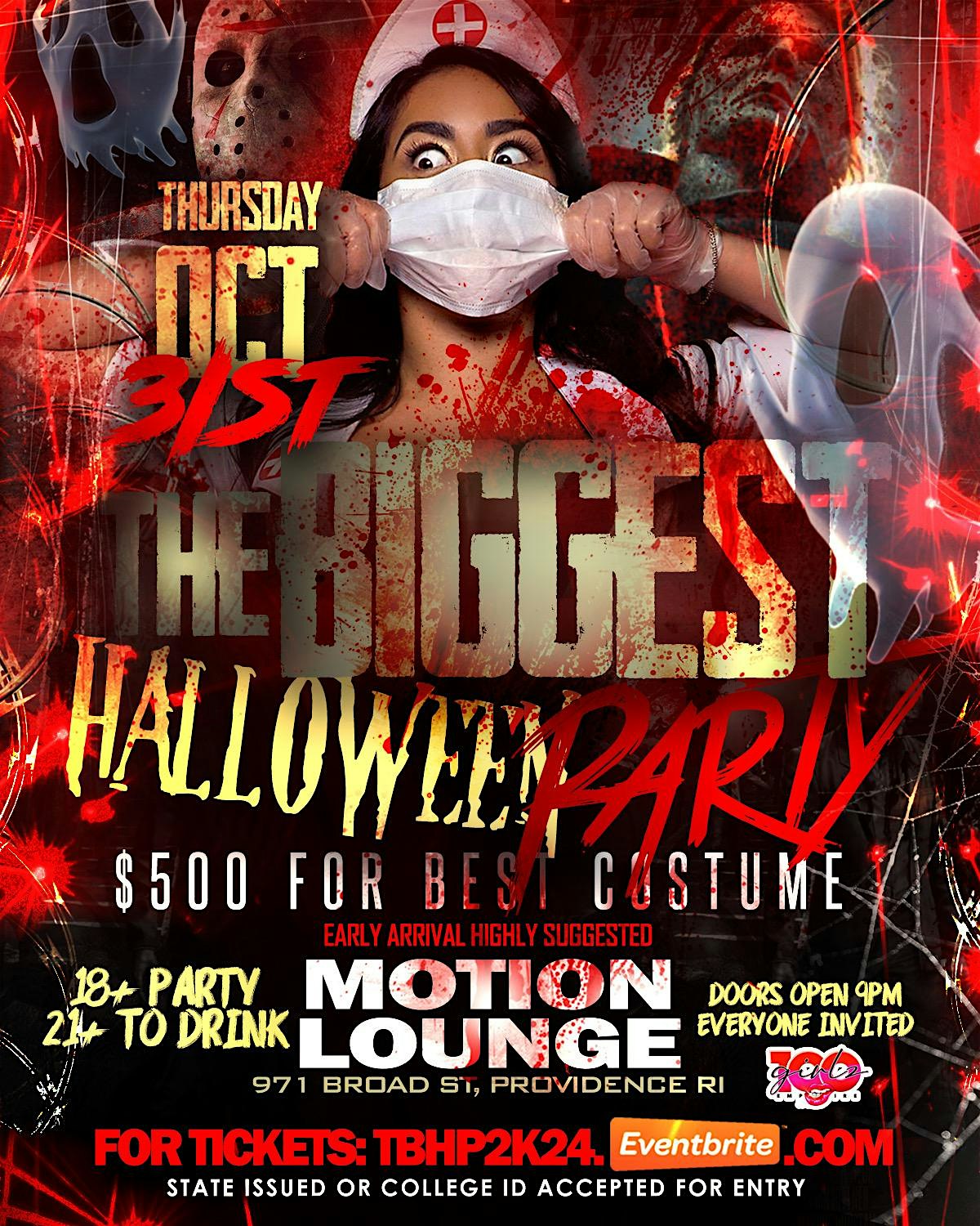 THE BIGGEST HALLOWEEN PARTY – Providence, RI