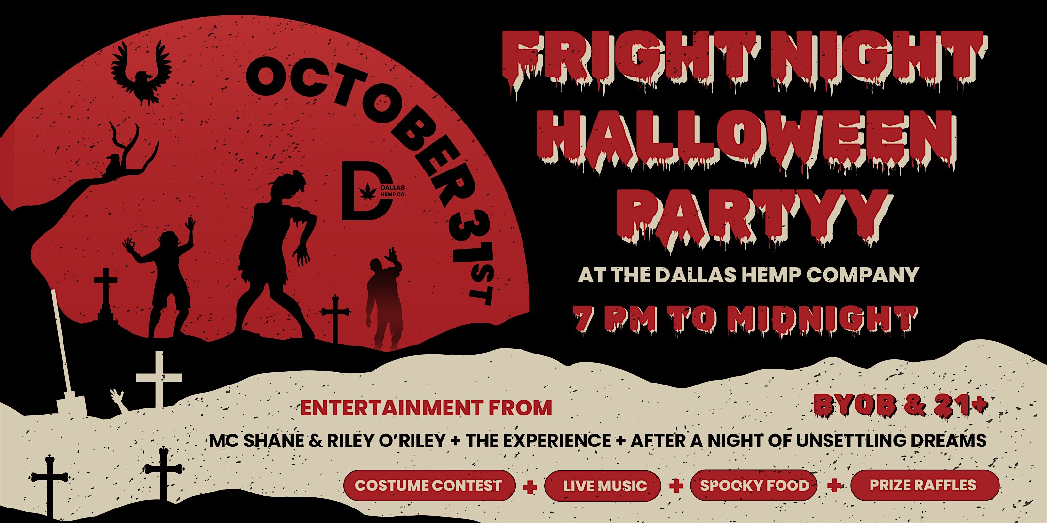 Fright Night: Dallas Hemp Halloween Party – Dallas, TX