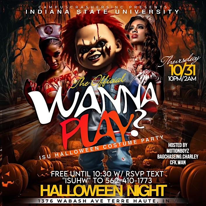 INDIANA STATE UNIVERSITY OFFICIAL HALLOWEEN PARTY – Terre Haute, IN