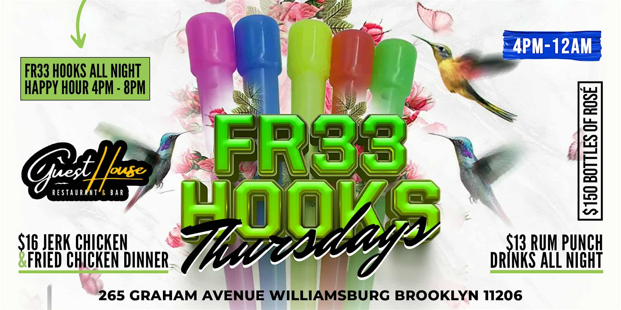 Free “H00Ks” Thursdays At GuestHouse – Brooklyn, NY