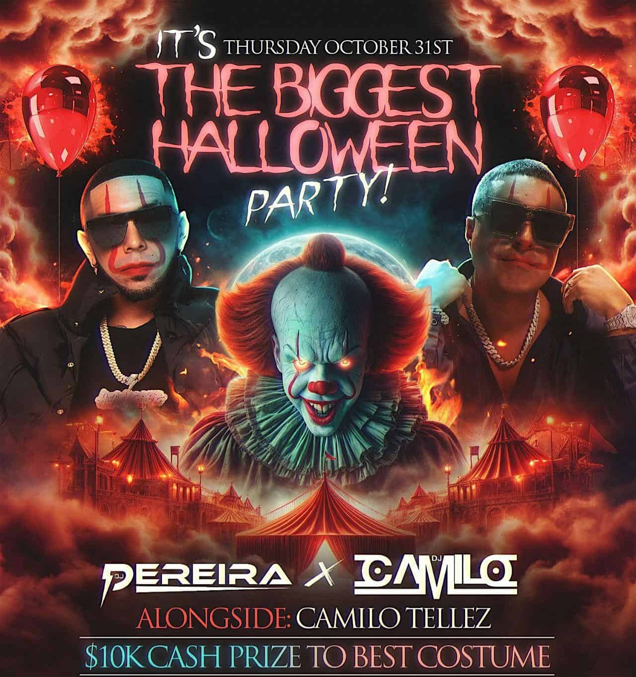 IT’S Halloween Massacre w/ DJ Camilo & DJ Pereira – $10k Cash Prize – Elizabeth, NJ