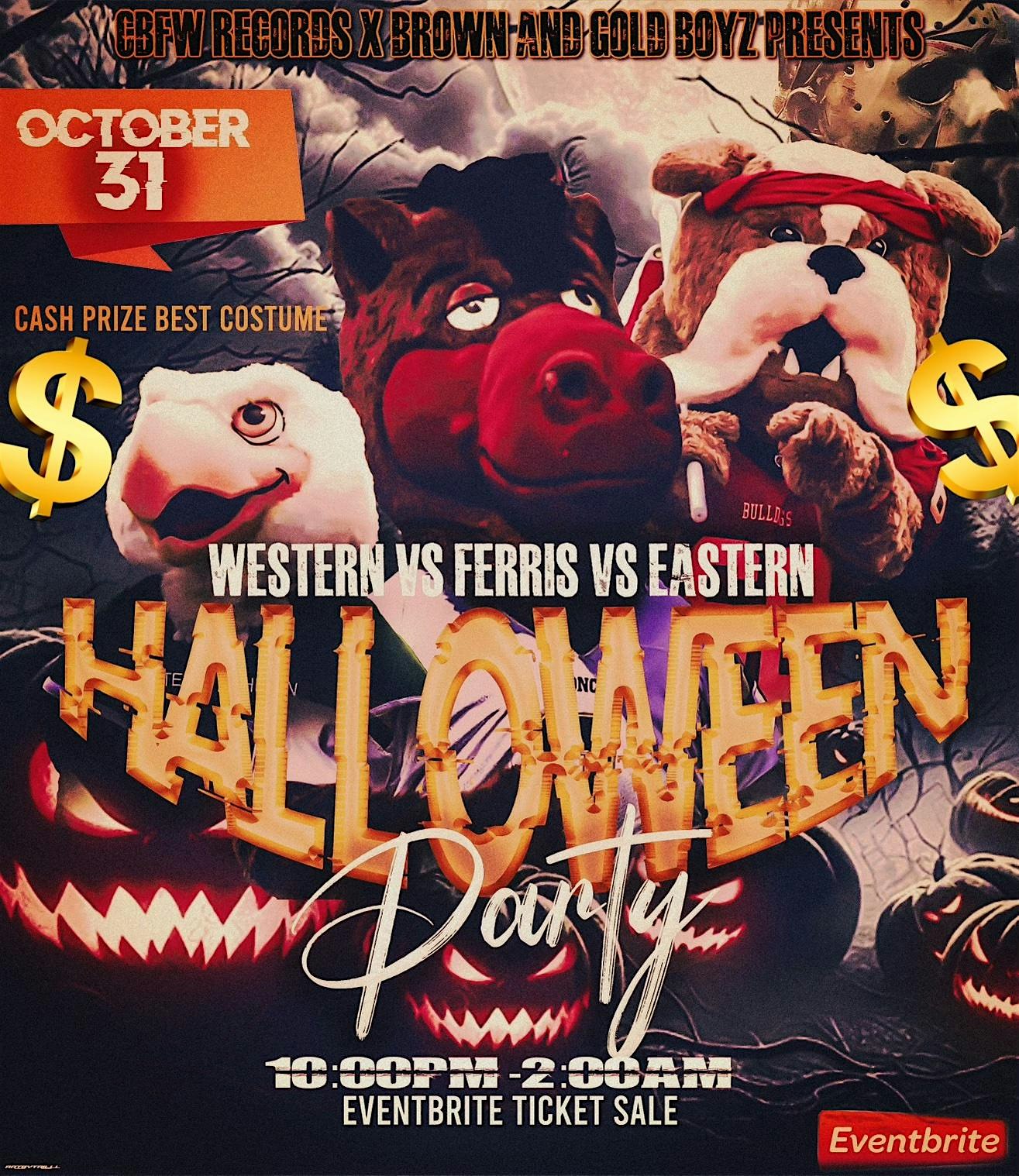 Western Vs Ferris Vs Eastern Halloween Party – Kalamazoo, MI