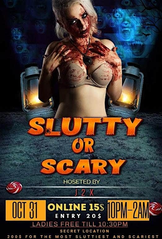 Slutty or Scary Halloween Party Hosted by J2x – Haverhill, MA