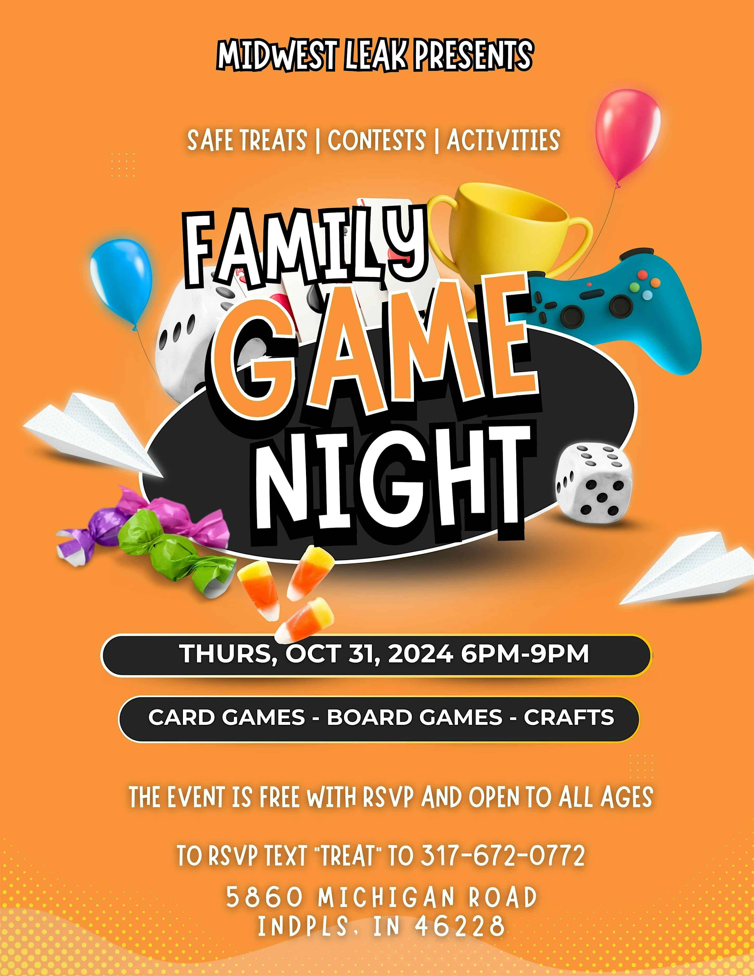 Family Game Night – Indianapolis, IN