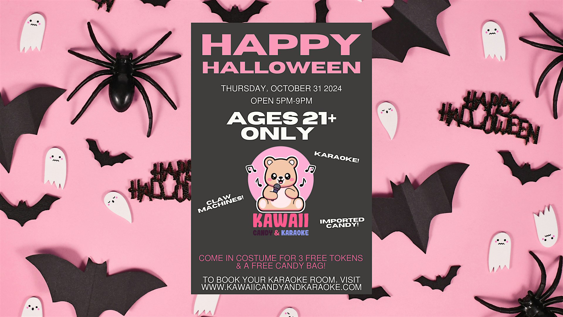 21+ Halloween Event @ Kawaii Candy & Karaoke! – Louisville, KY