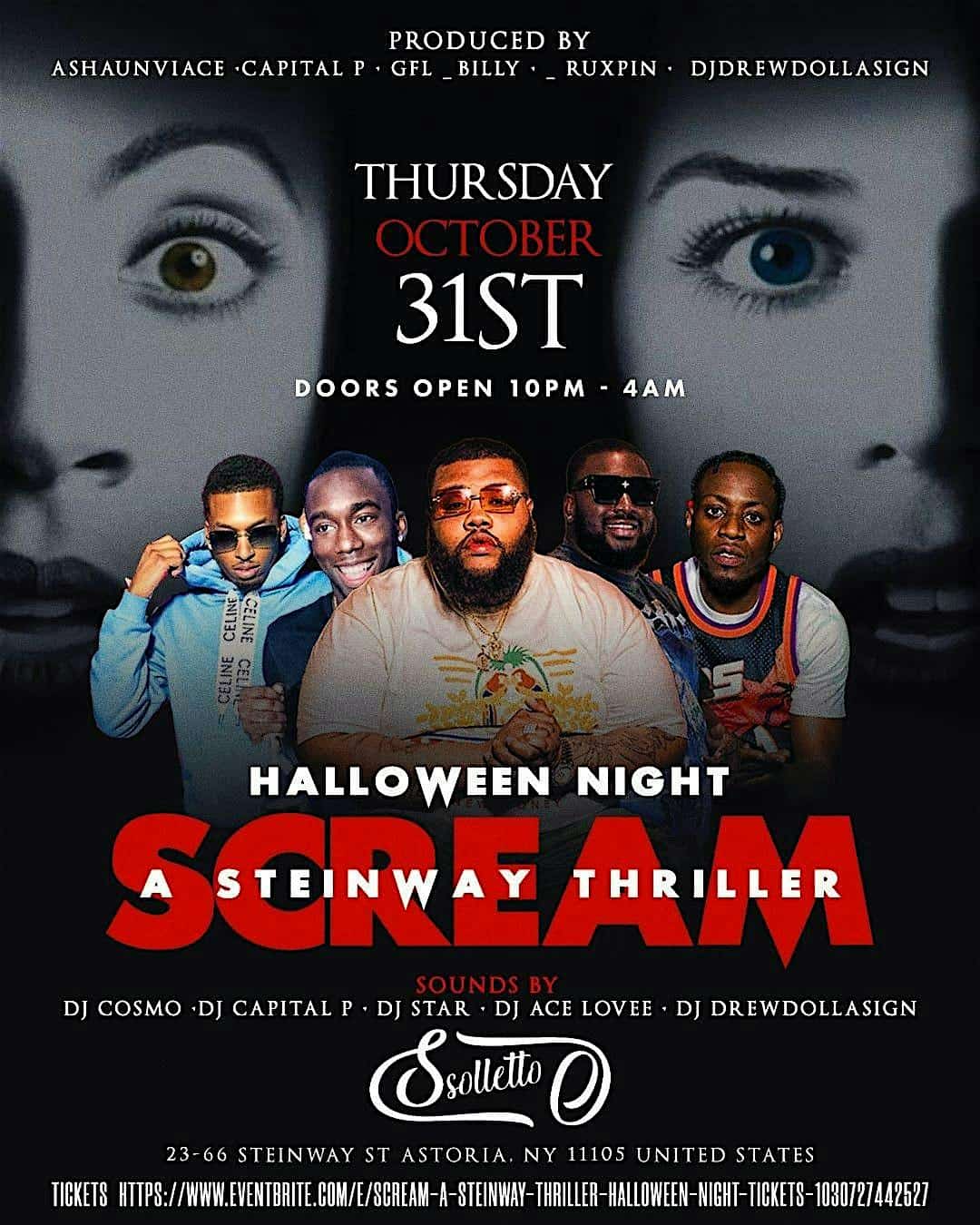 Scream: A Steinway Thriller Halloween Night – Queens, NY