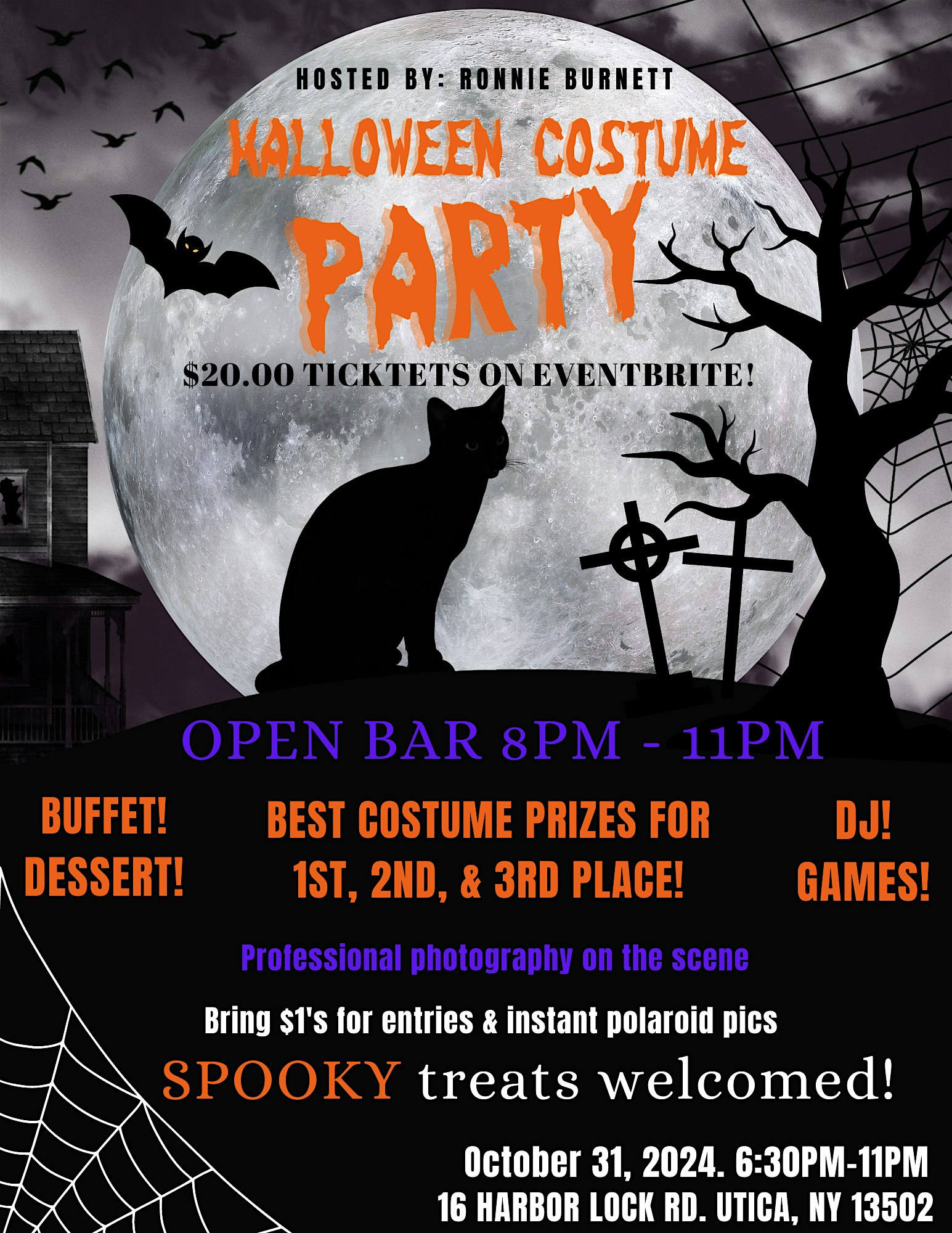 Ronnie’s Halloween Costume Party! – Utica, NY