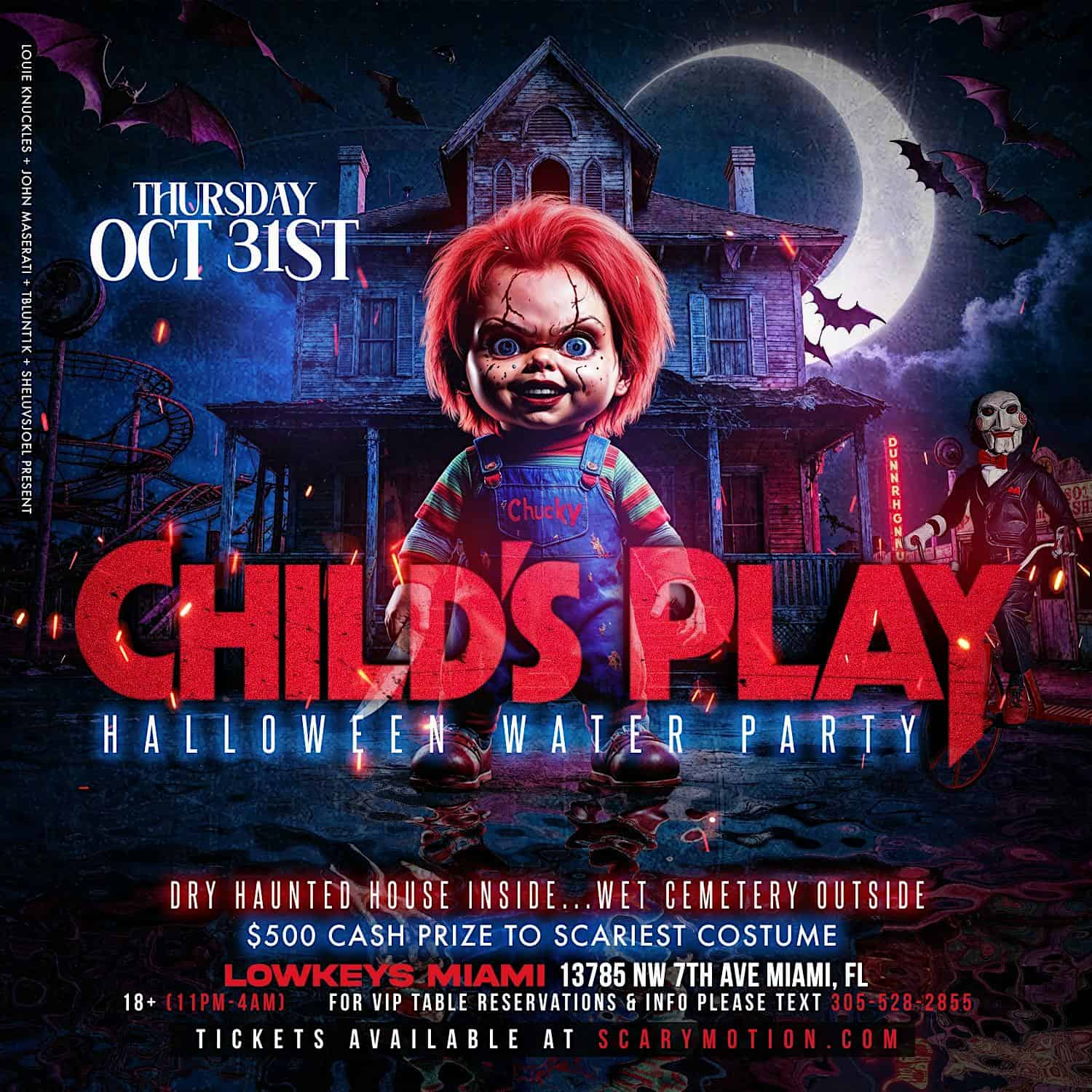 Child’s Play: Halloween Party – Miami, FL