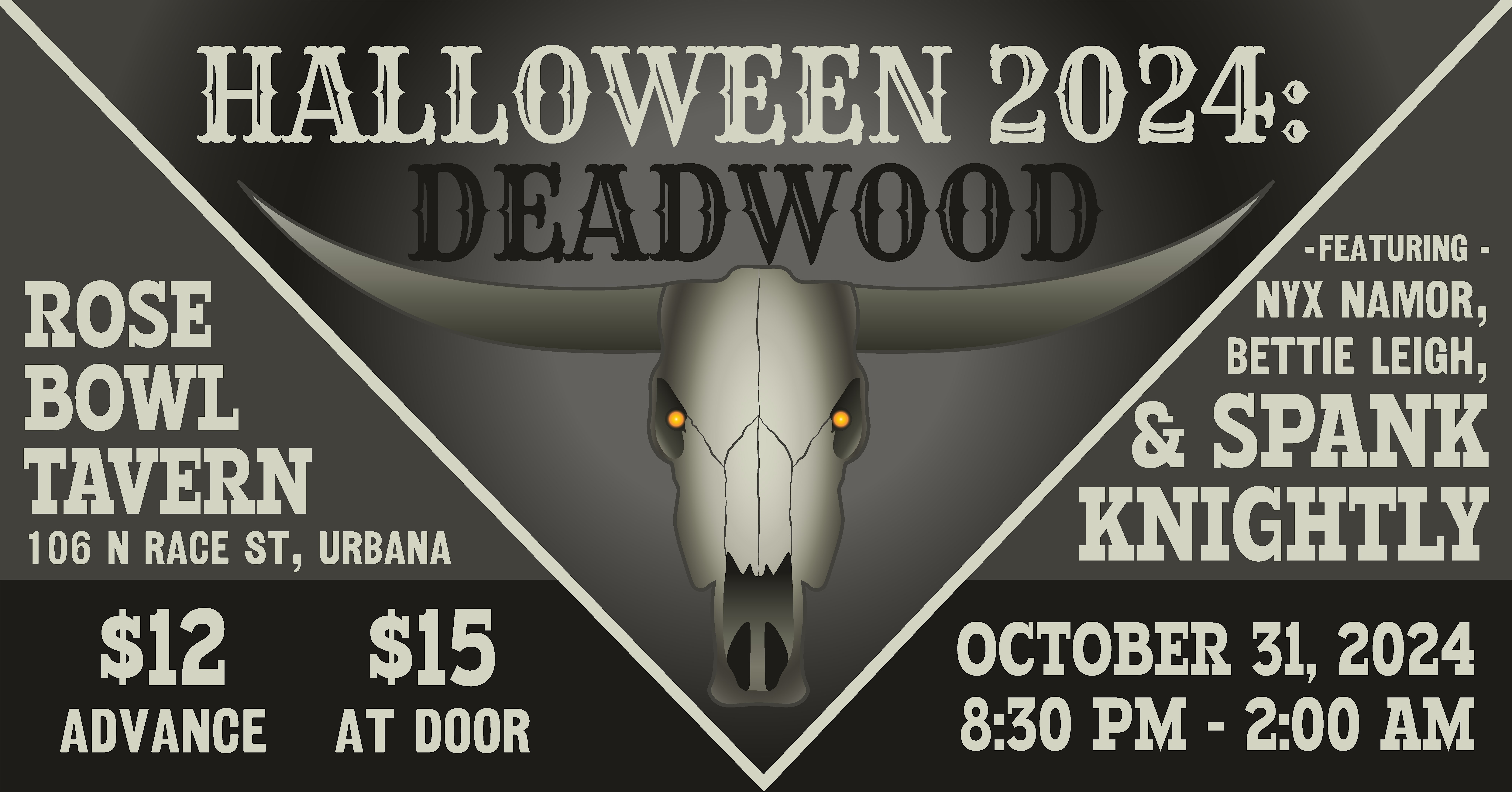 Bat Factory Presents: Halloween 2024 – Deadwood – Urbana, IL