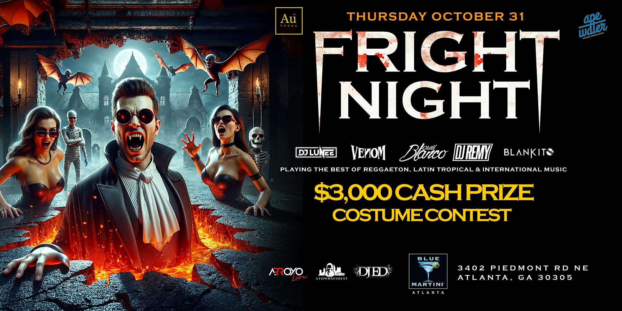 The Biggest Halloween Party in Buckhead! 10.31.24 – Atlanta, GA