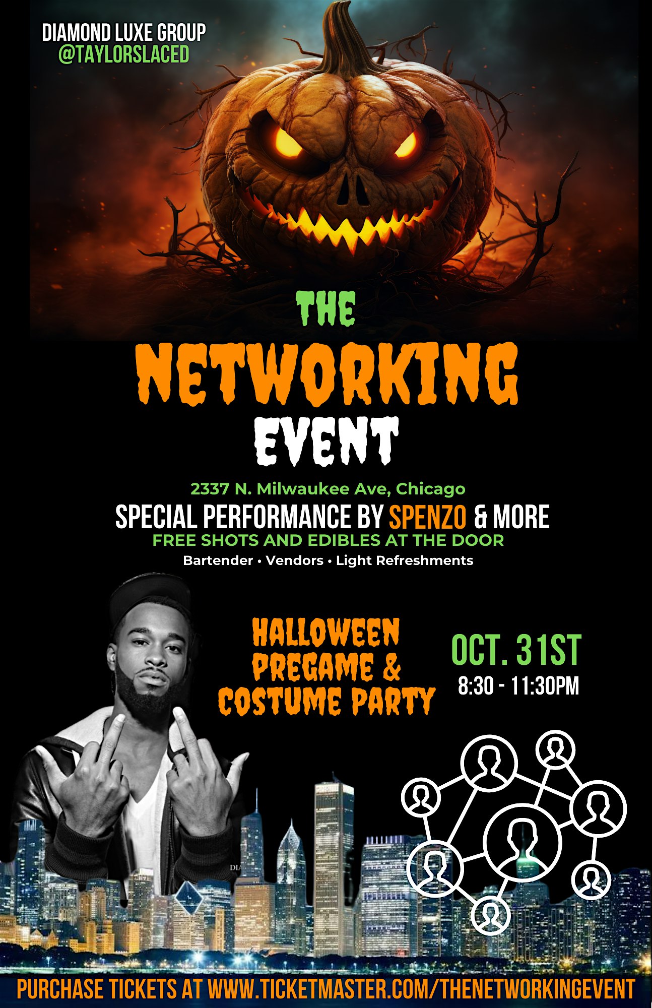 The Networking Event: Halloween Pregame and Costume Party – Chicago, IL