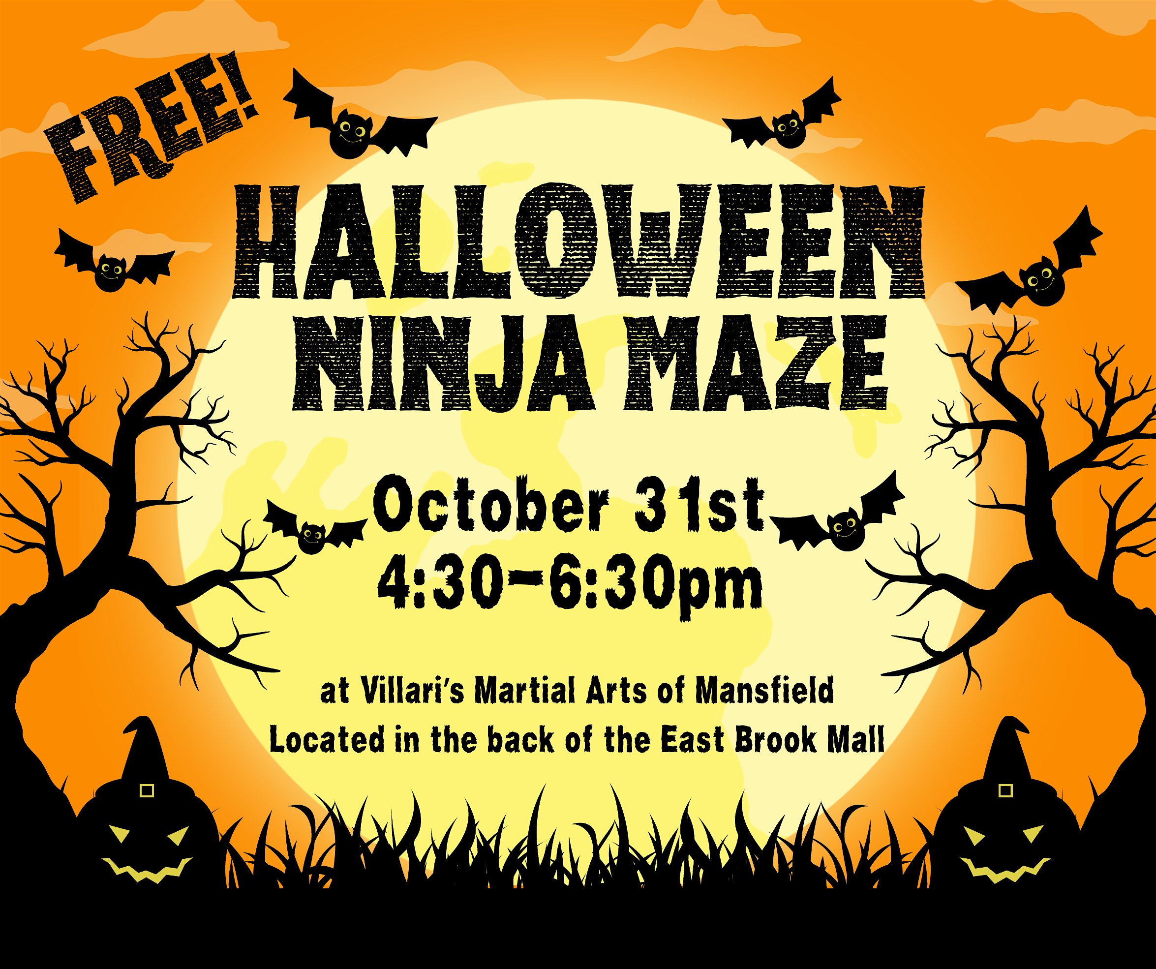 4th Annual Halloween Ninja Maze! – Mansfield, CT