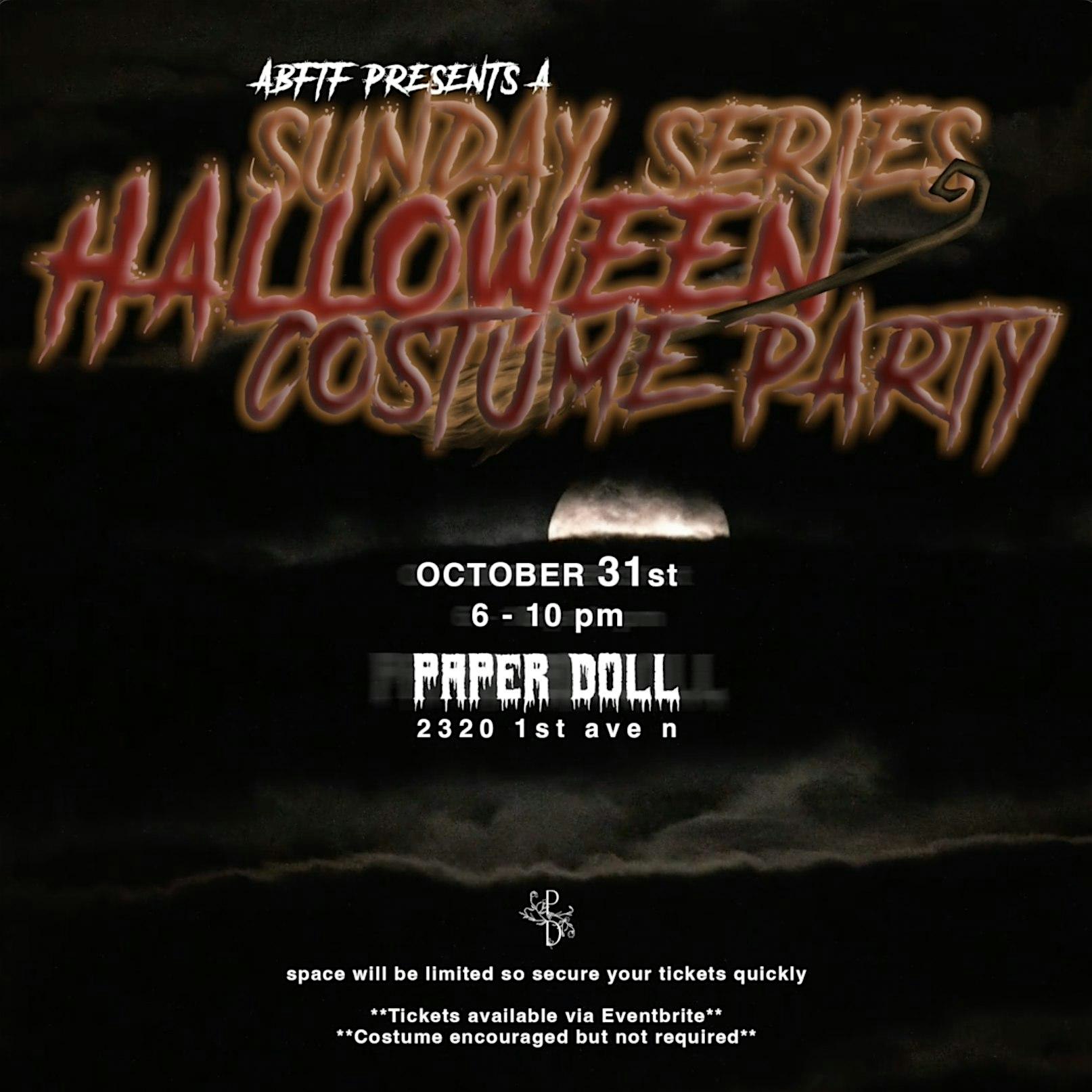 Sunday Series Halloween Costume Party – Birmingham, AL