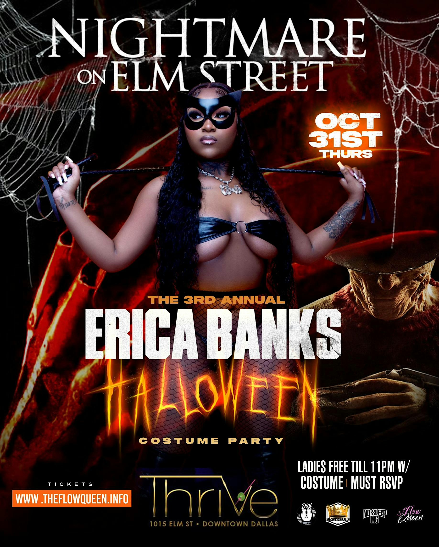 Erica Banks Halloween 3rd Annual Costume Party w/ Celebrity Guest – Dallas, TX