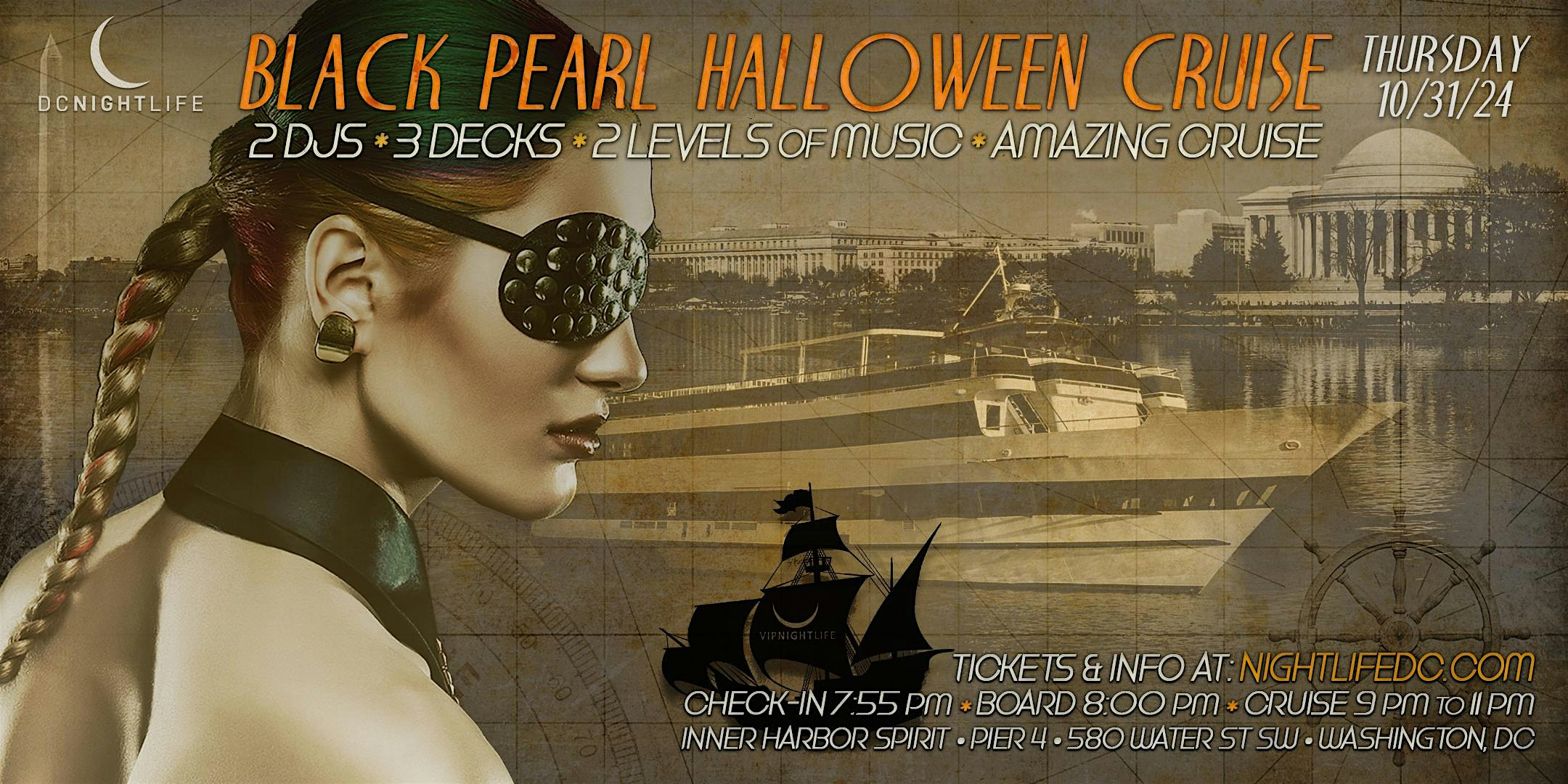 DC Halloween – The Black Pearl Yacht Party – Washington, DC