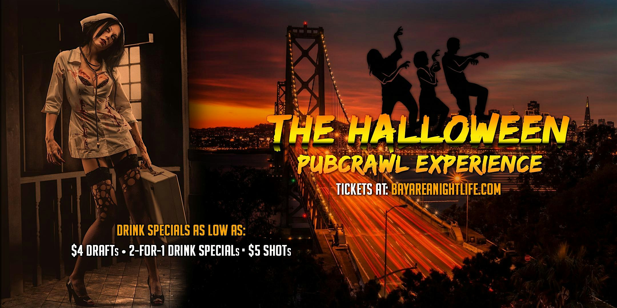 San Francisco Halloween Night Pub Crawl Party – San Francisco, CA