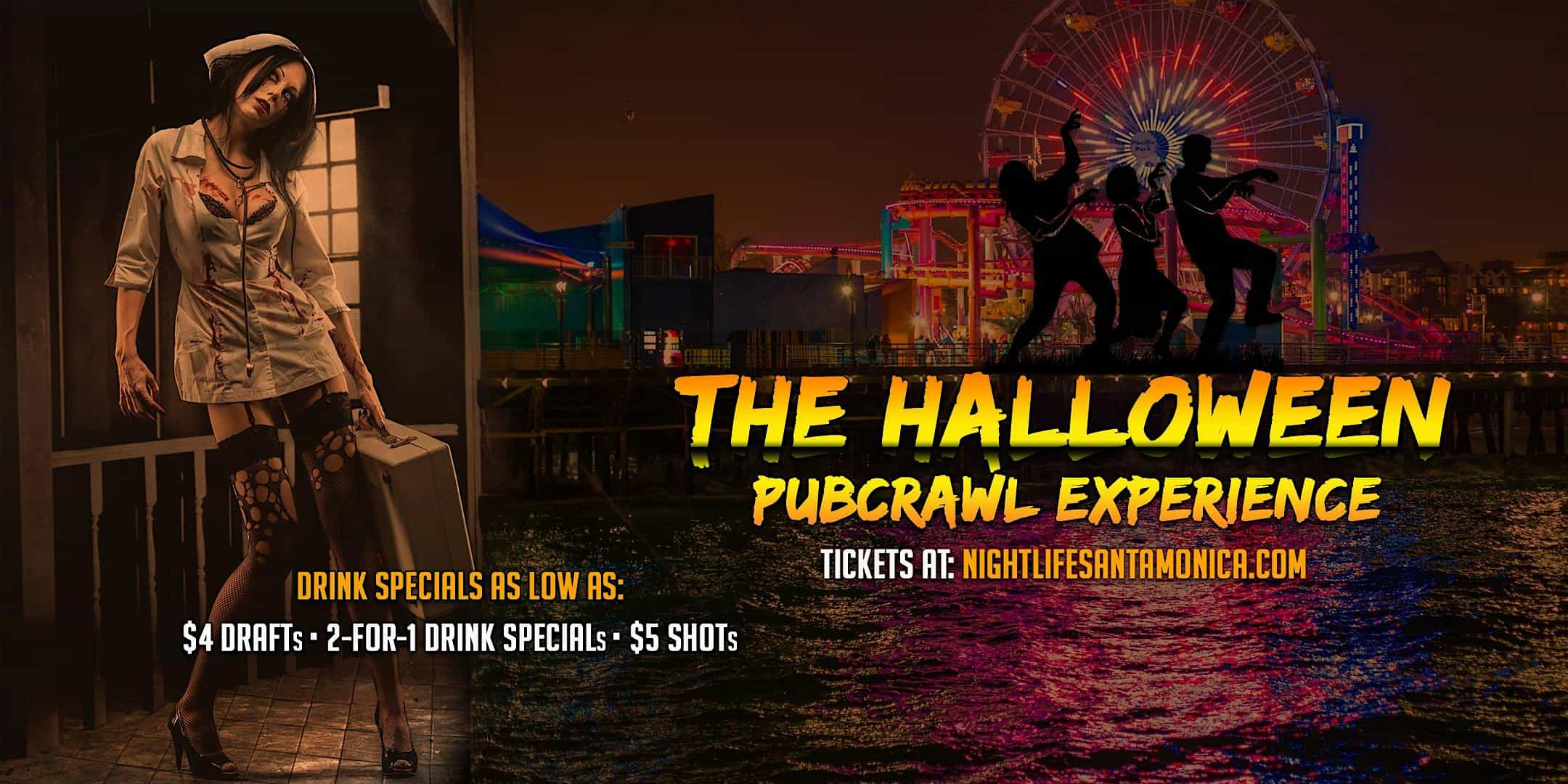 Santa Monica Halloween Night Pub Crawl Party – Santa Monica, CA