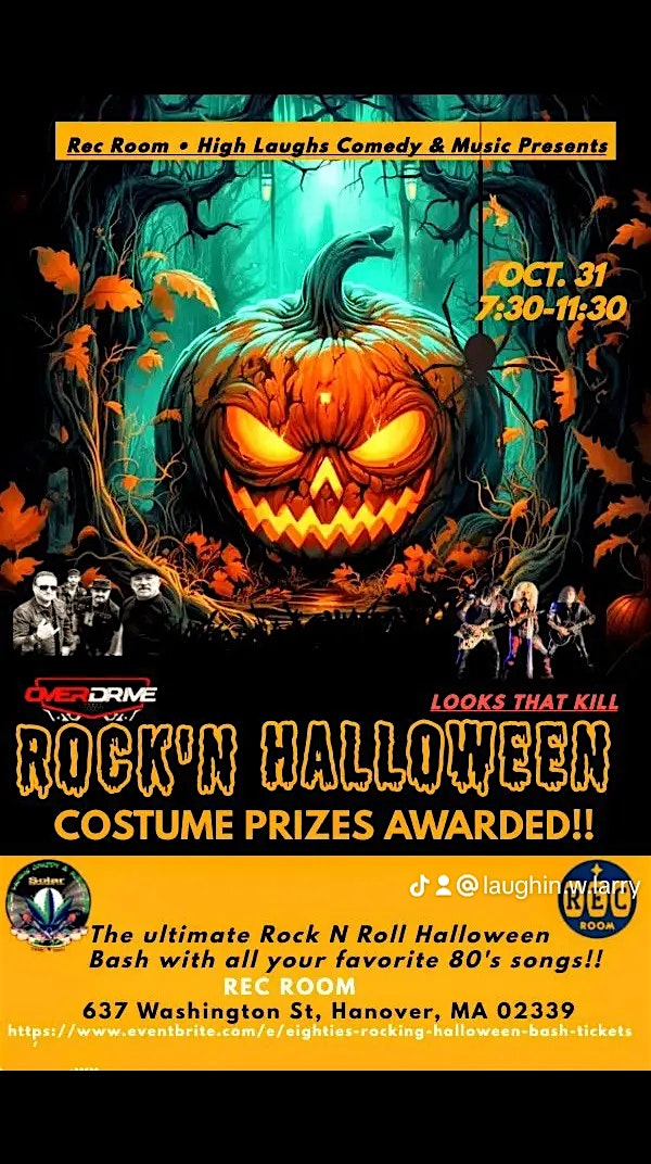 Loud Entertainment Halloween Bash at the Rec Room – Hanover, MA