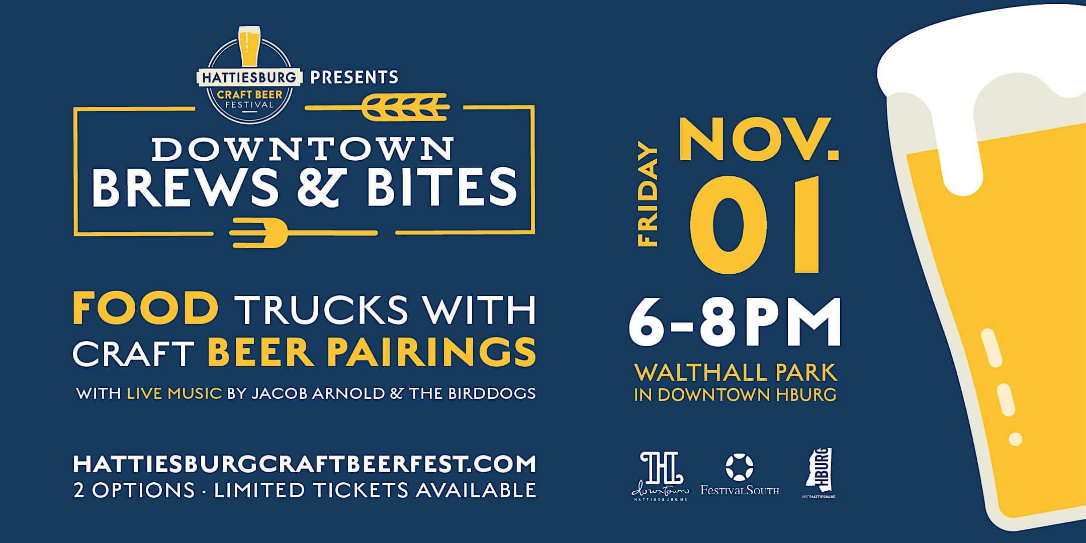 2024 Downtown Brews & Bites – Hattiesburg, MS