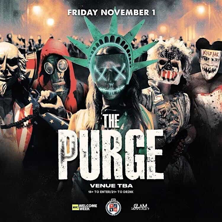 THE PURGE HALLOWEEN PARTY (18+) – New York, NY