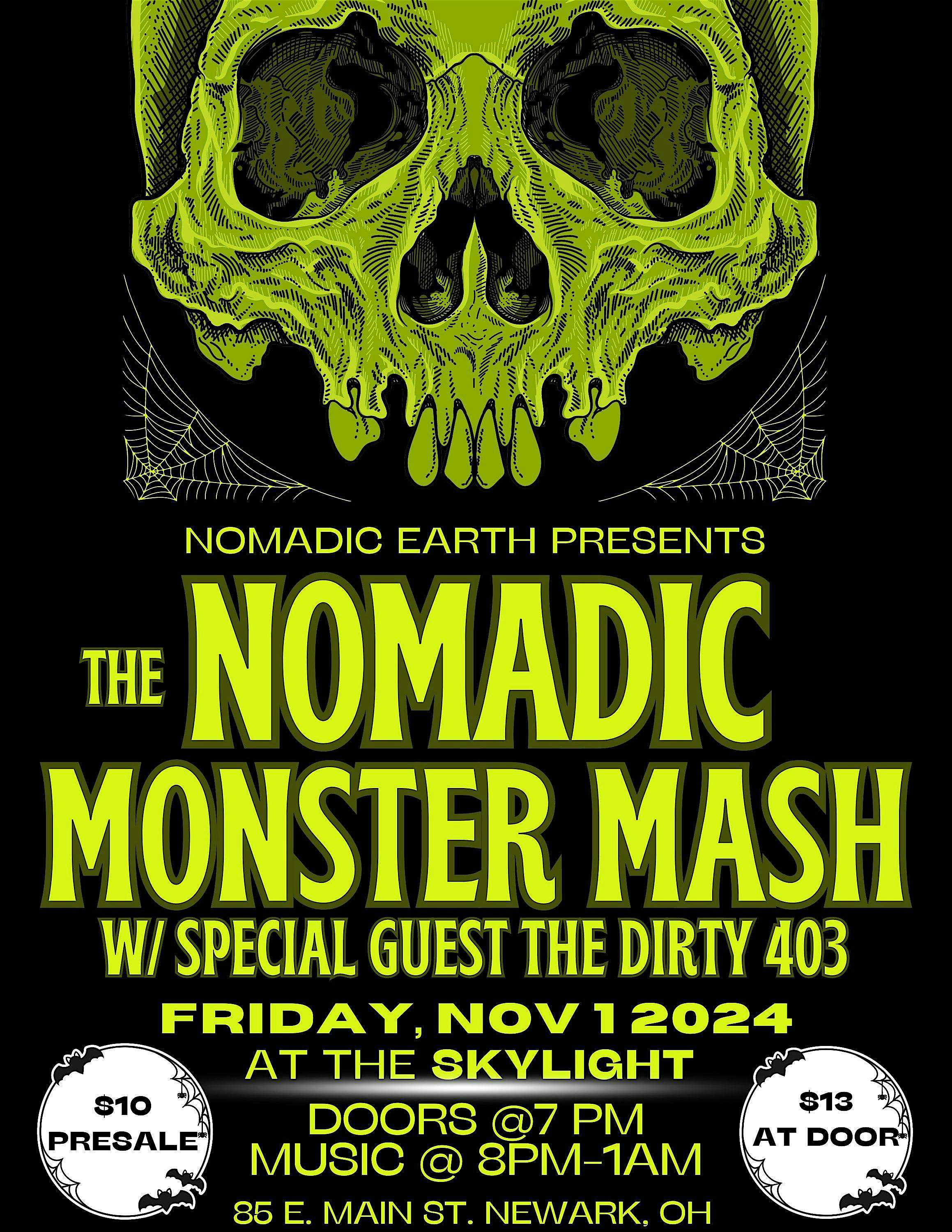 Nomadic Monster Mash with The Dirty 403 | Nomadic Earth! – Newark, OH