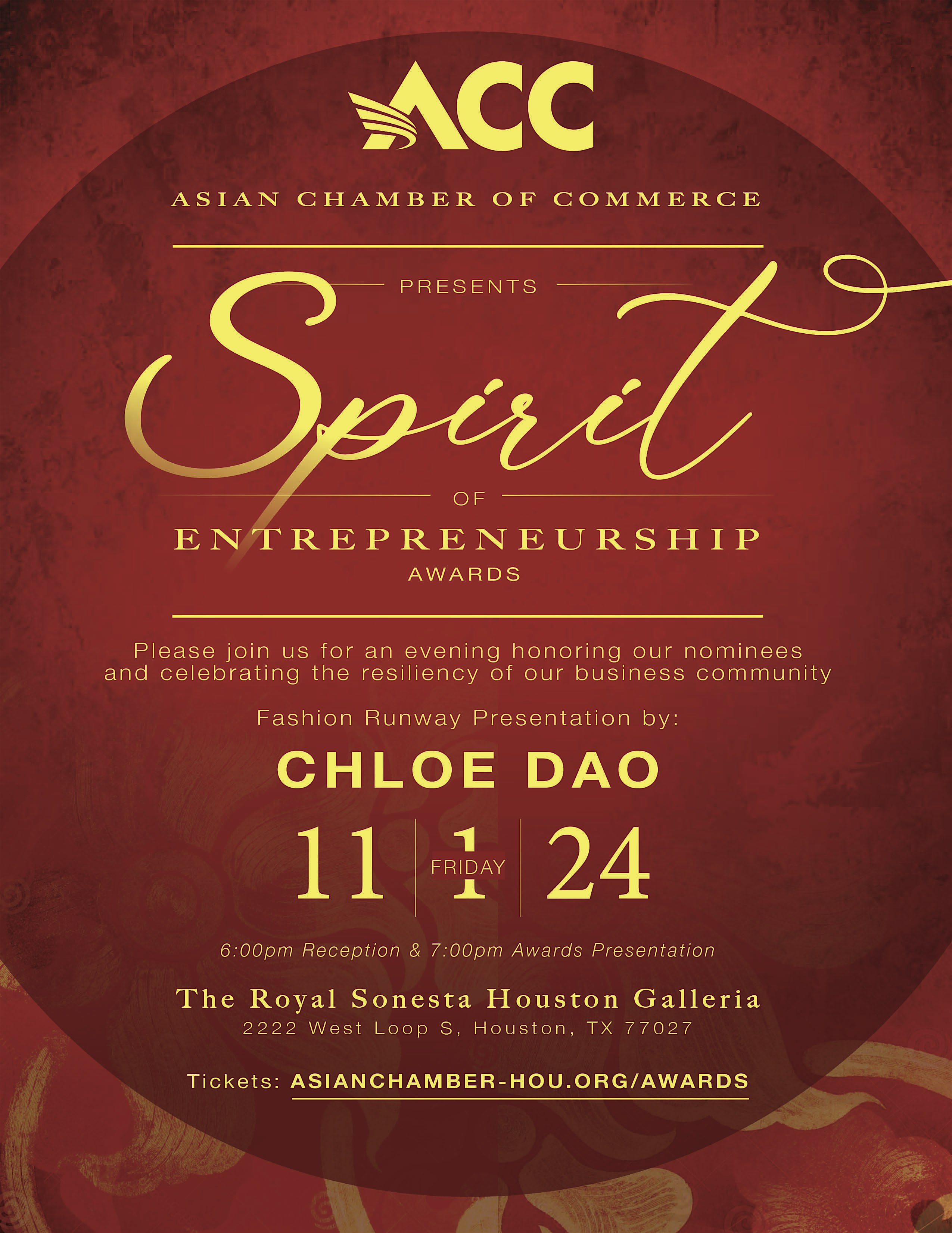 2024 Asian Chamber Spirit of Entrepreneurship Awards – Houston, TX