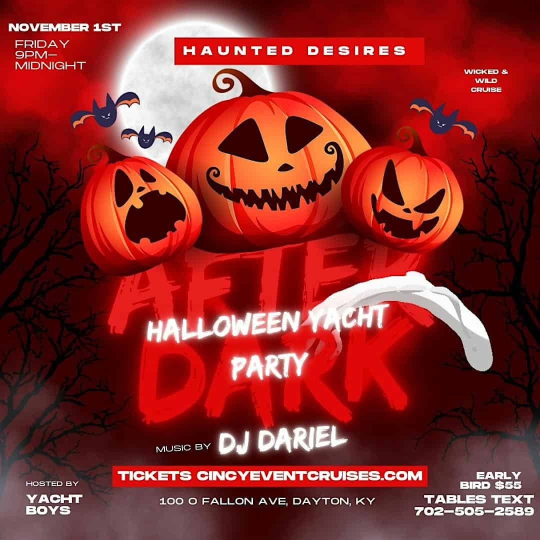 HAUNTED DESIRES HALLOWEEN YACHT PARTY – Dayton, KY