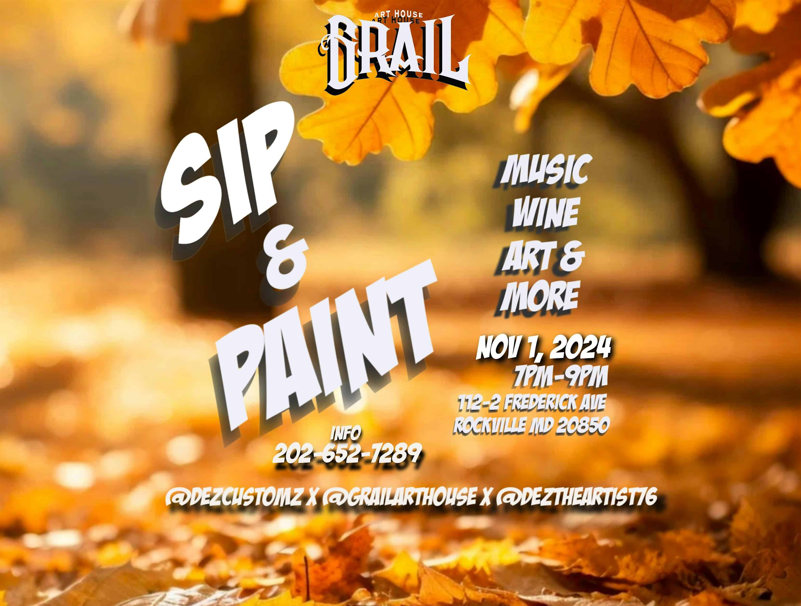 Fall Sip and Paint: Spiced Edition – Rockville, MD